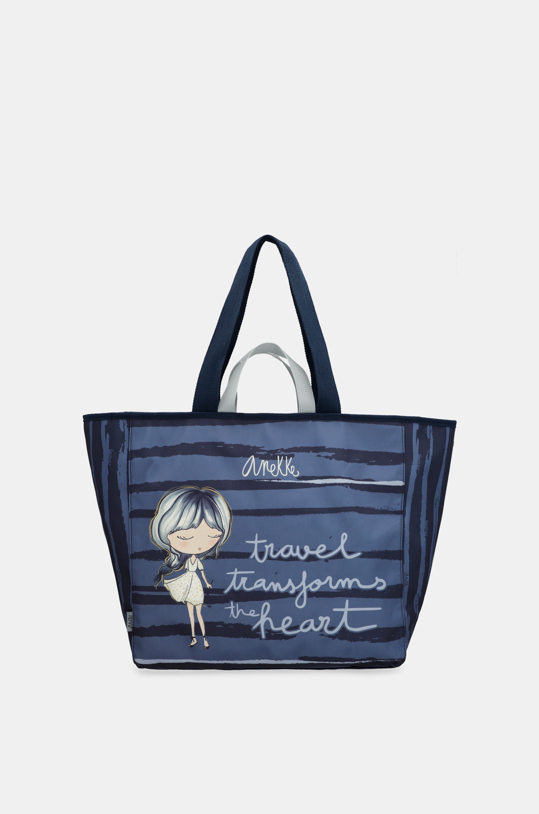 Grand sac de plage bleu