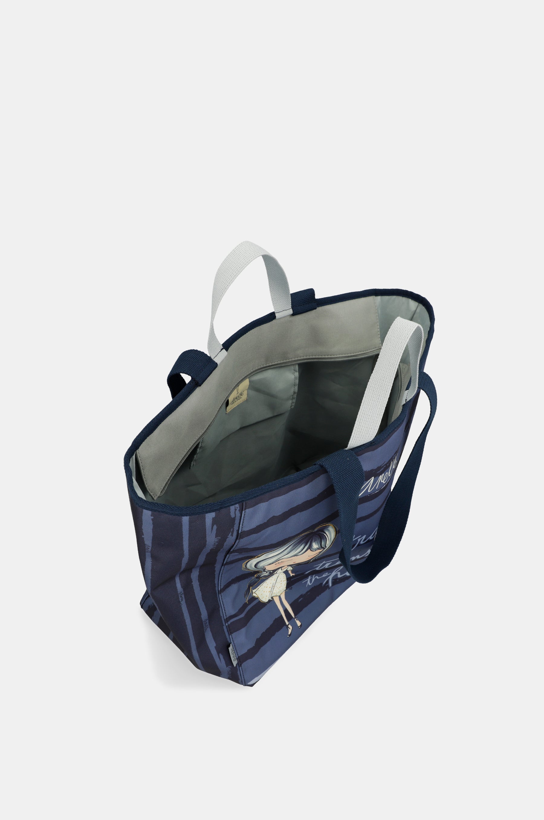 Grand sac de plage bleu