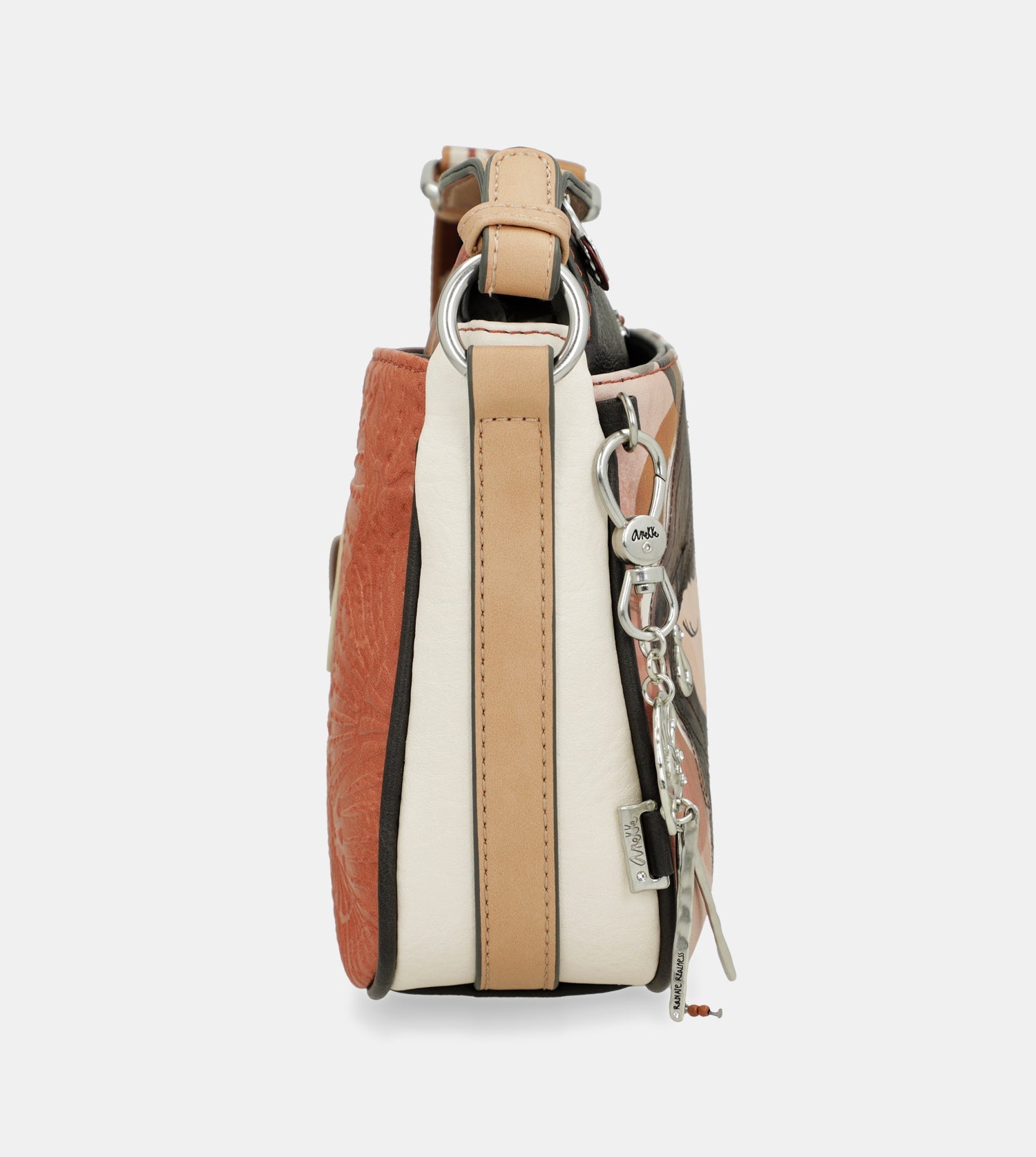 Sac bandoulière moyen à 3 compartiments Alma