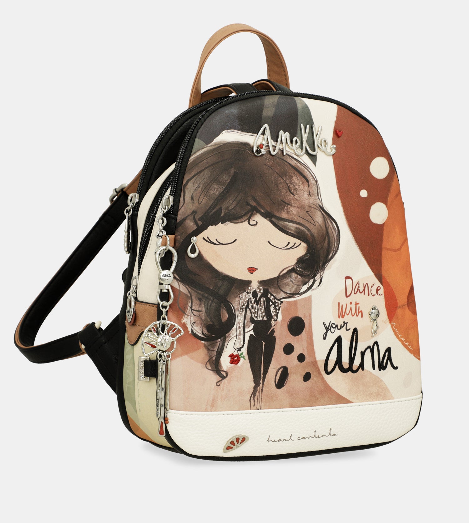 Anekke Sac à dos de loisirs noir blanc pour femme - Memories Nature Towanda Backpack Multicolor