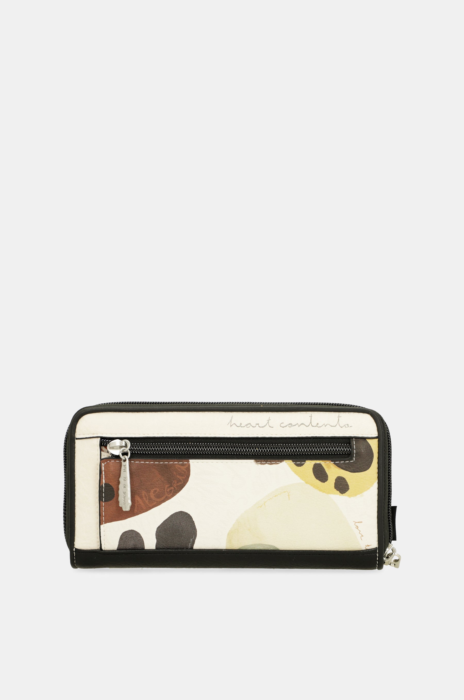 Grand portefeuille imprimé RFID Alma