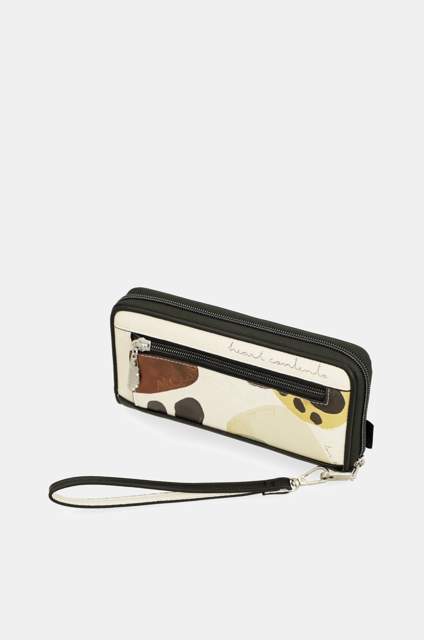 Grand portefeuille imprimé RFID Alma