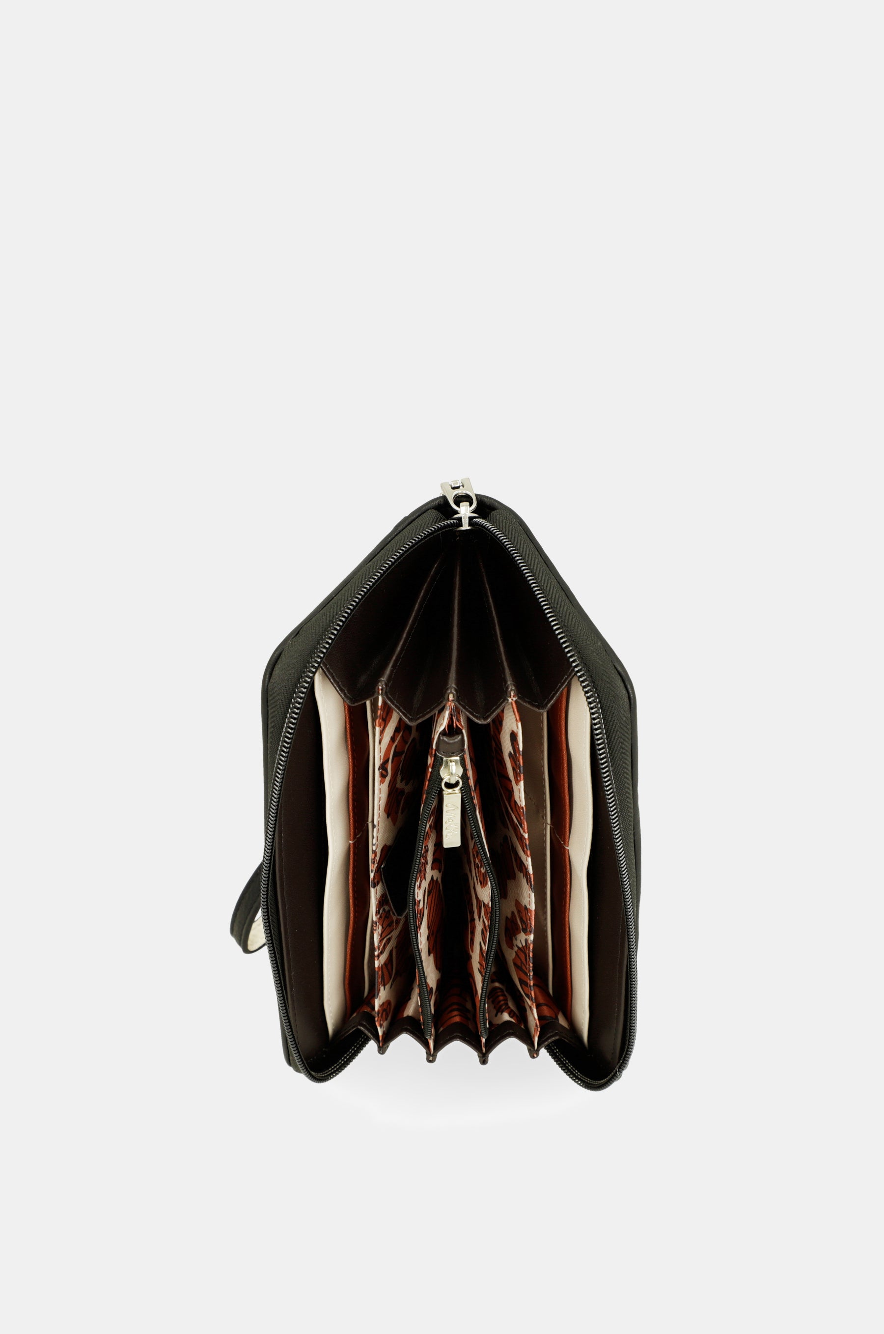 Grand portefeuille imprimé RFID Alma