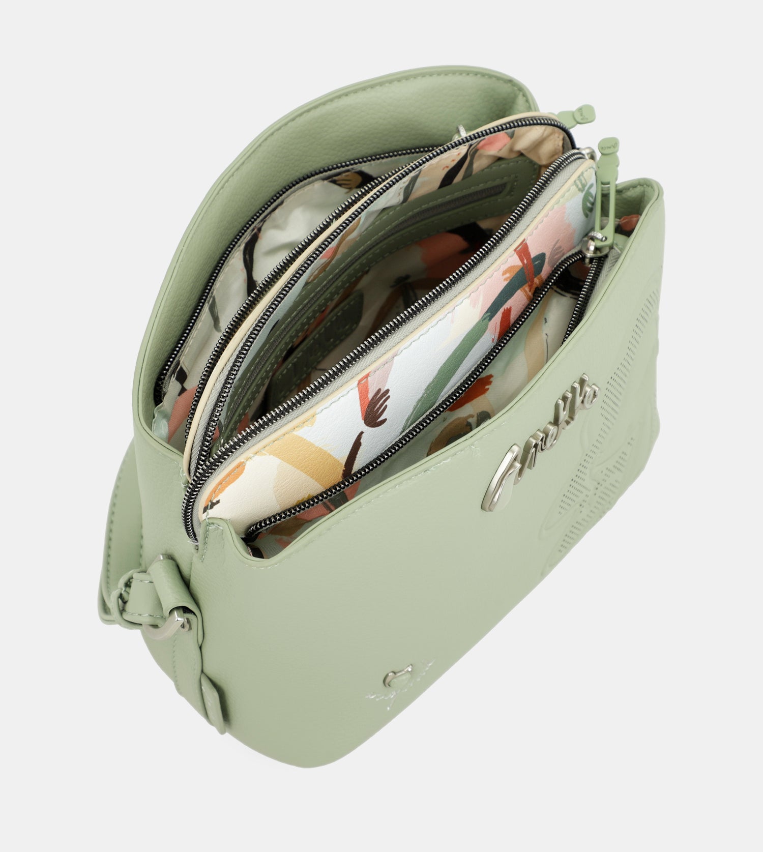 Sac bandoulière Alma moyen 3 compartiments