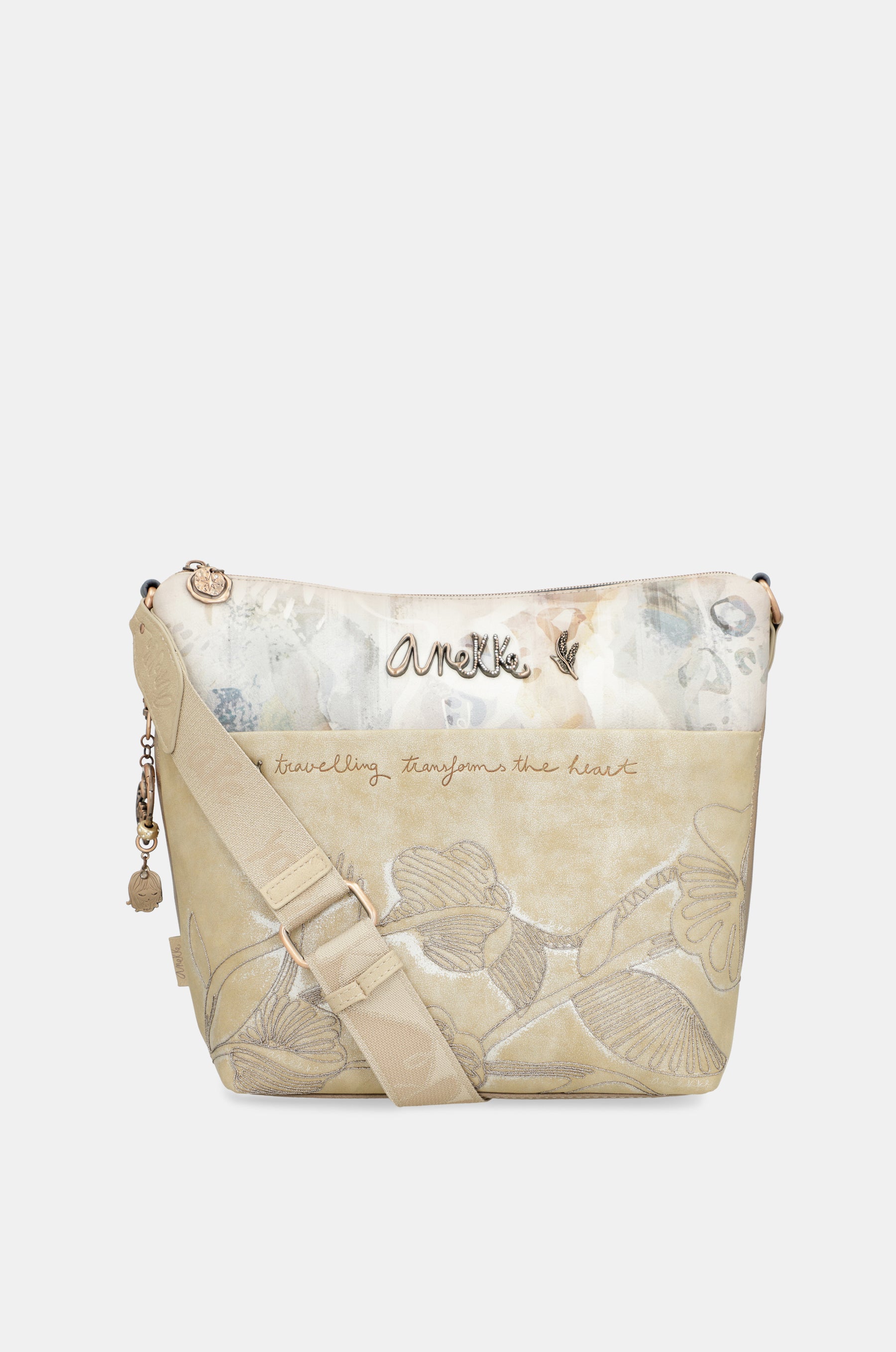 Grand sac bandoulière avec poche avant Memories