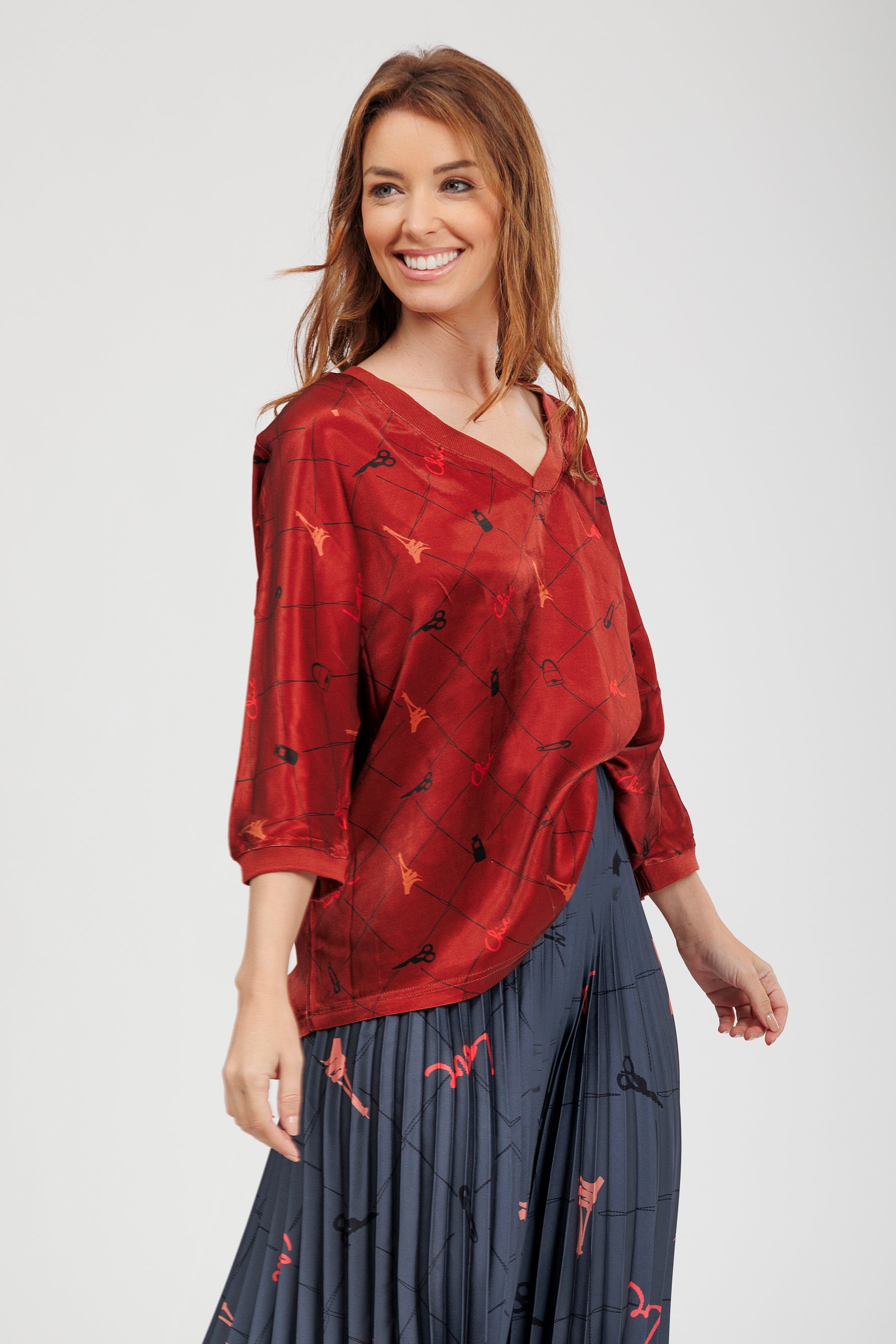 T-shirt à manches courtes rouille