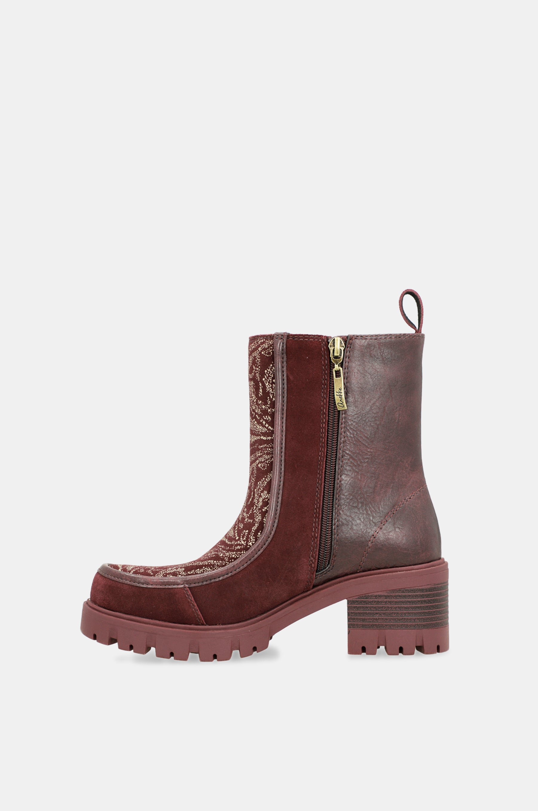 Bottines bordeaux Manifesto