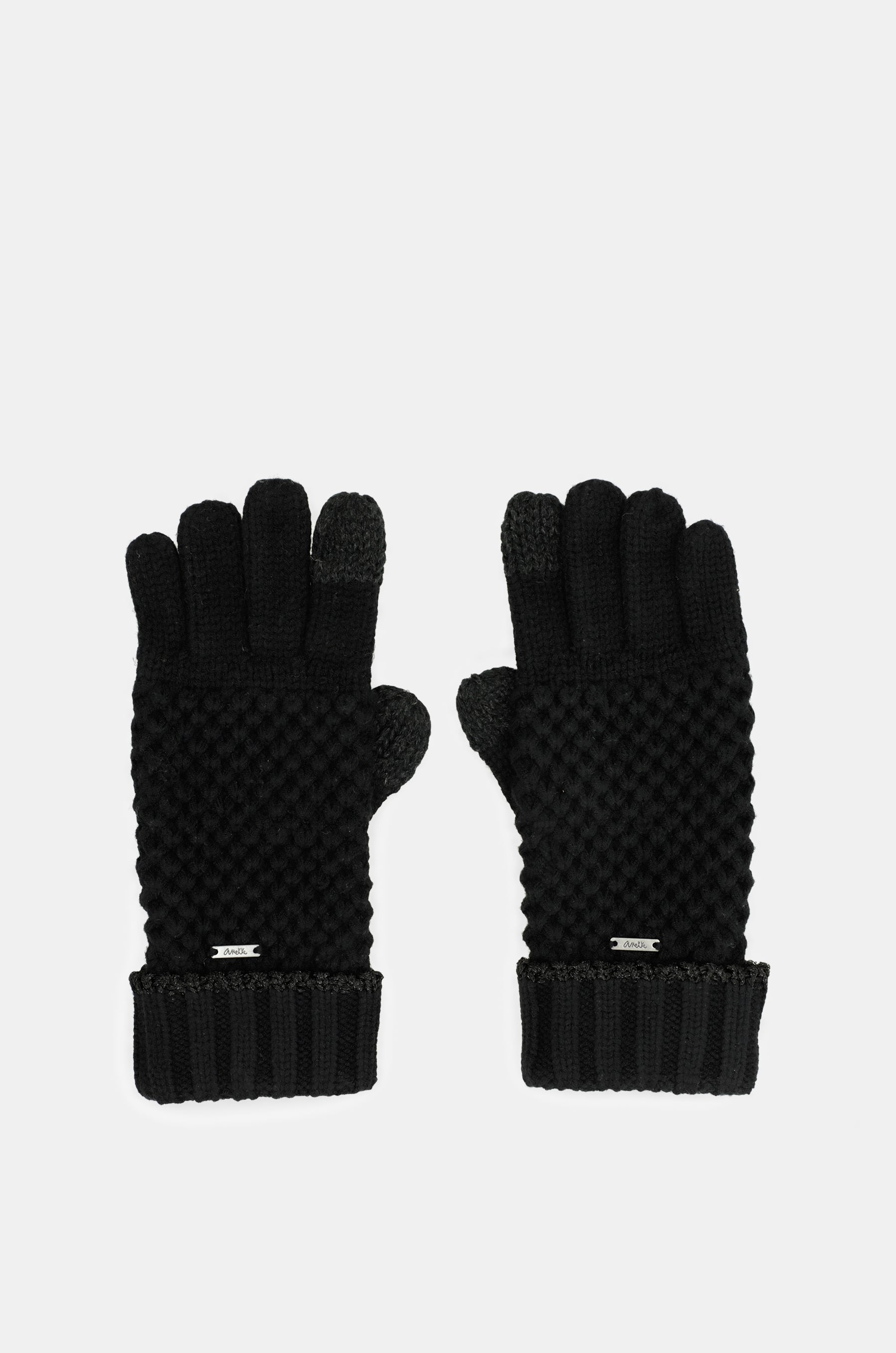 Gants en maille noir
