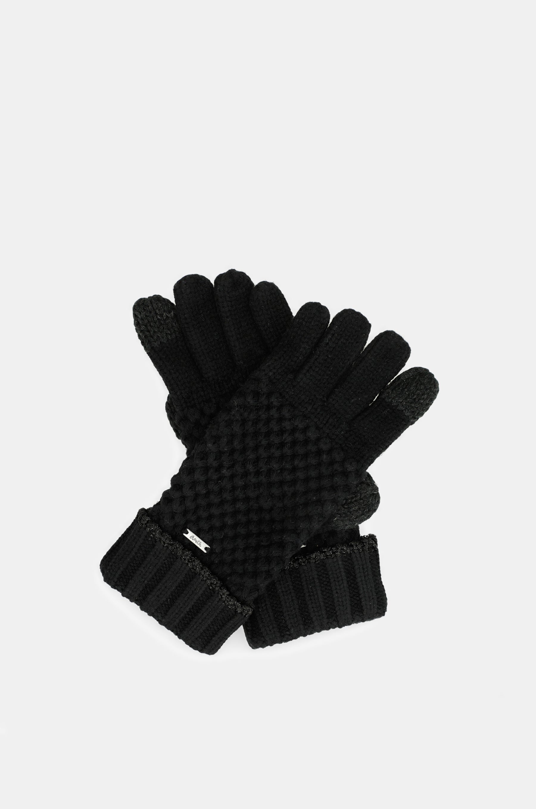 Gants en maille noir