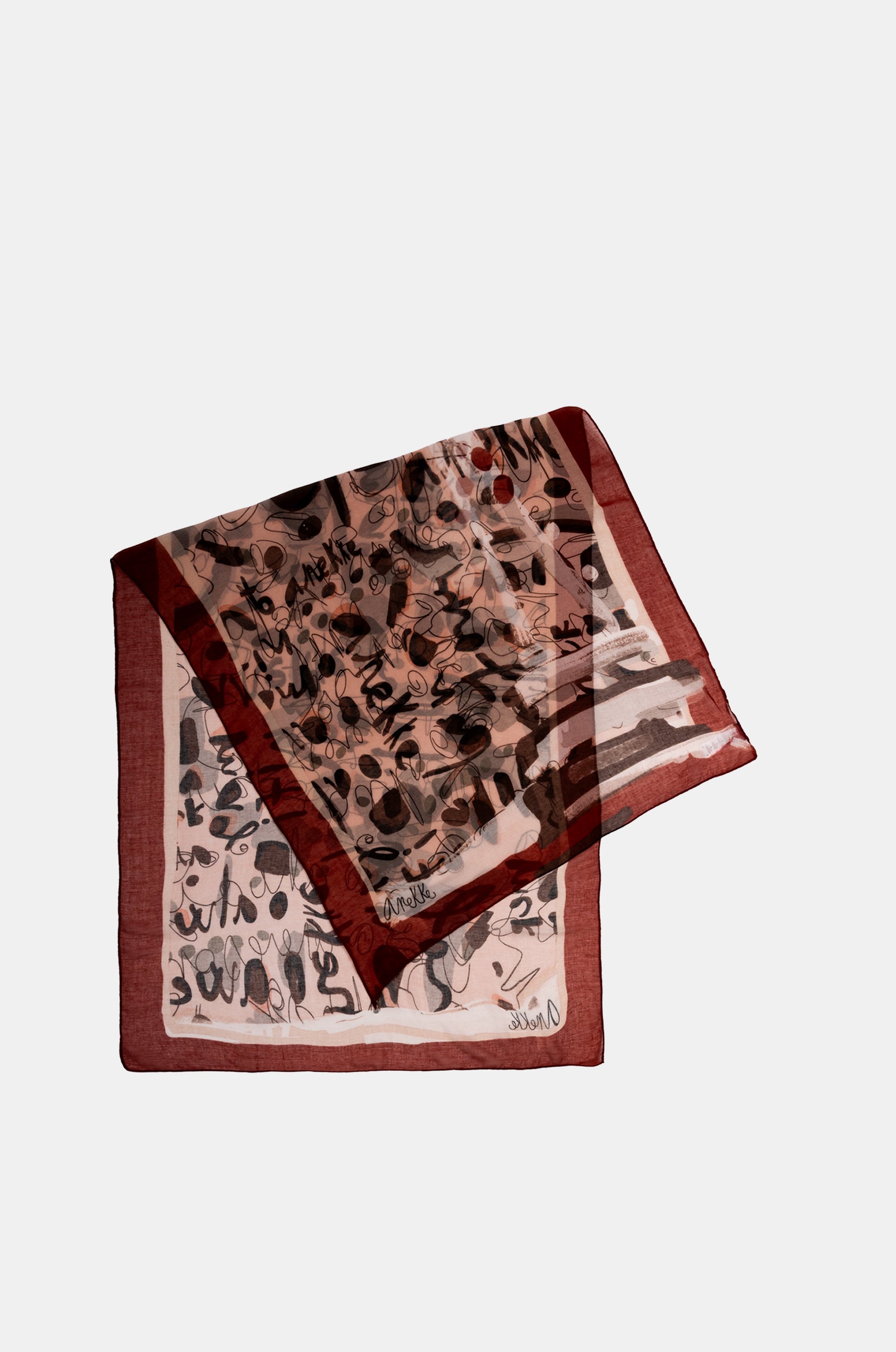 Foulard imprimé Mademoiselle