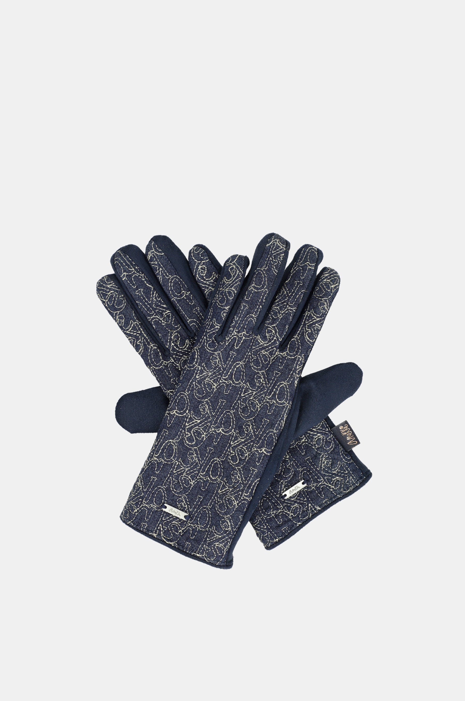 Gants denim imprimé