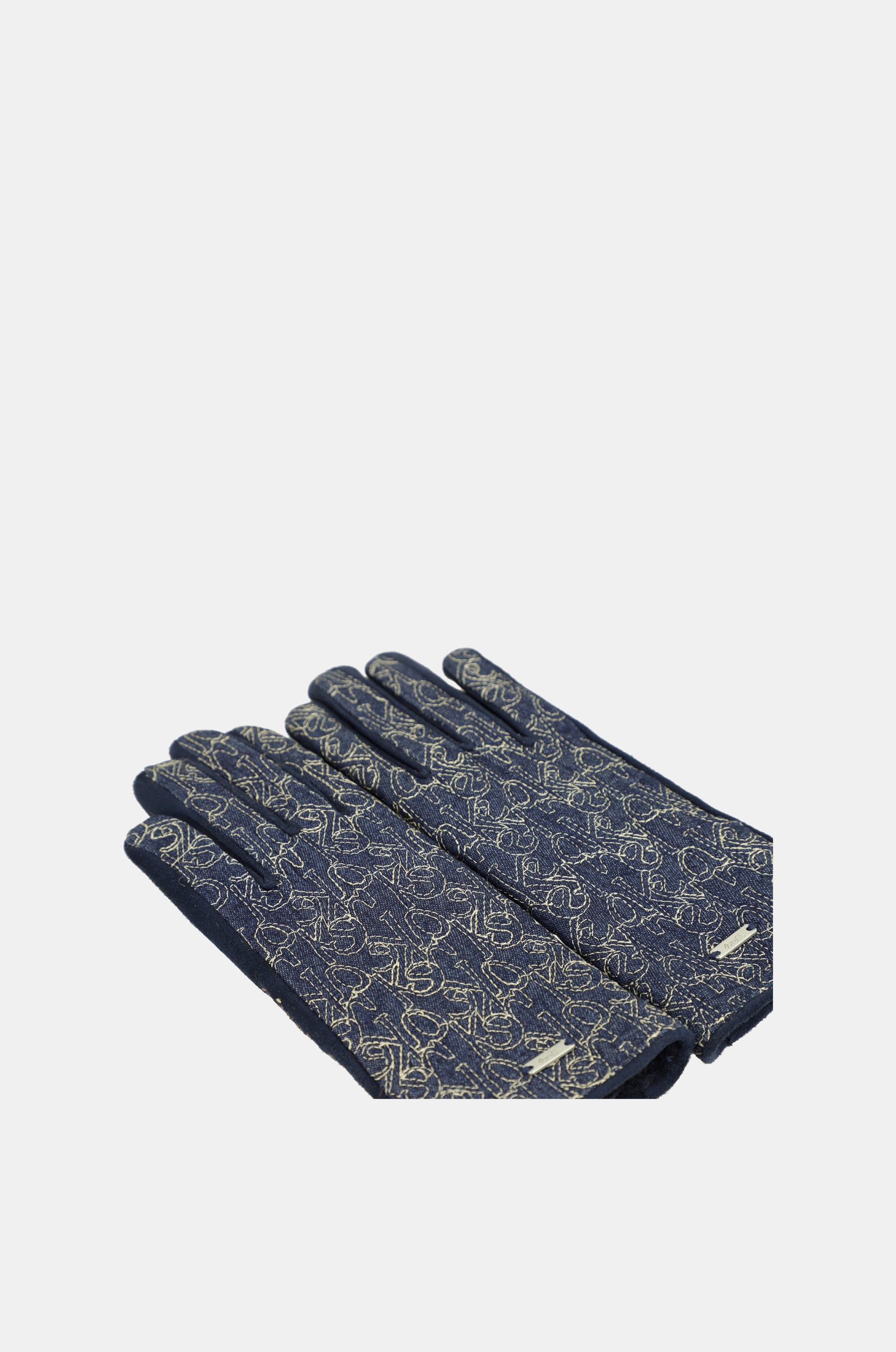 Gants denim imprimé