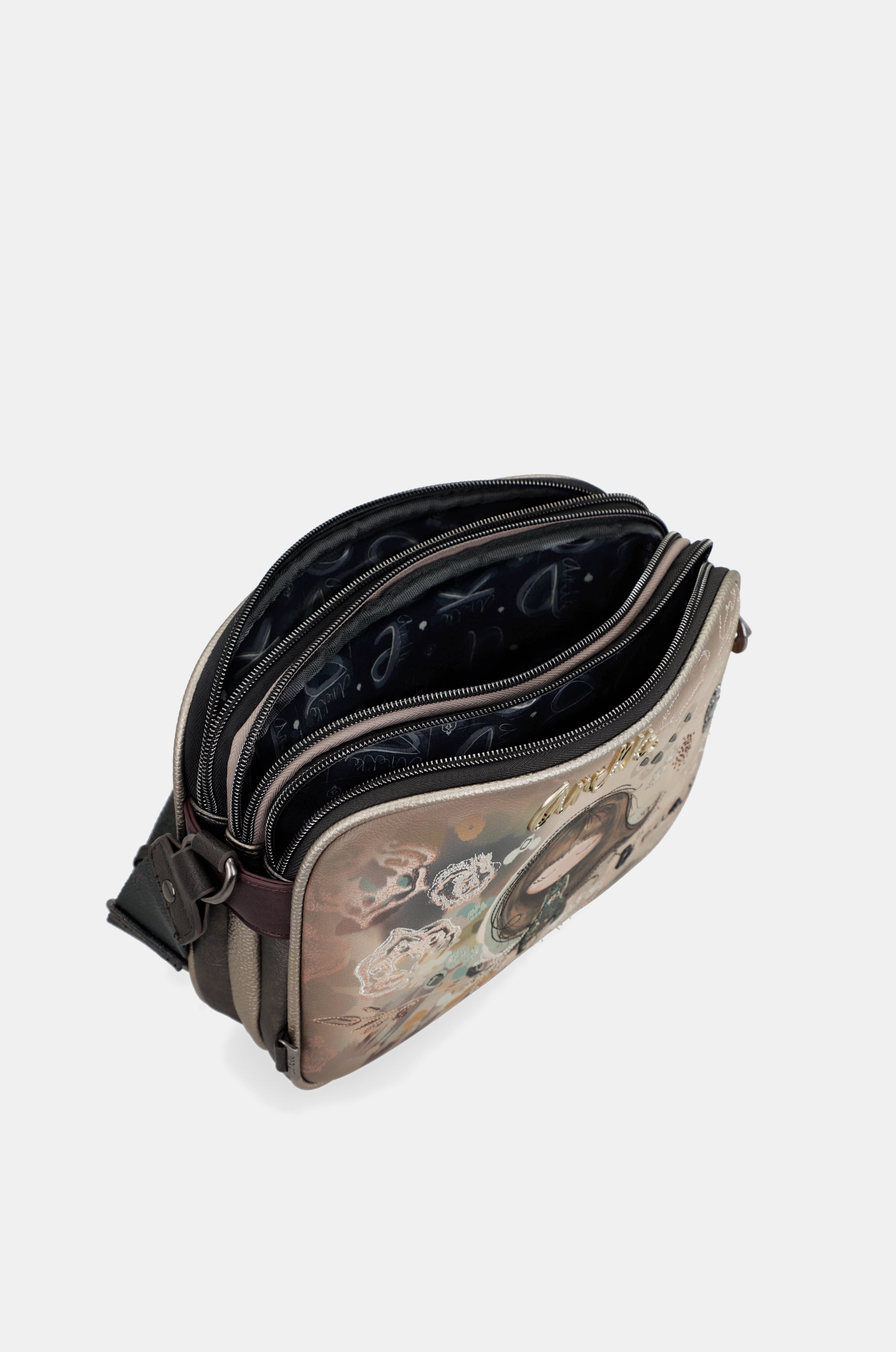 Sac bandoulière 3 compartiments Real