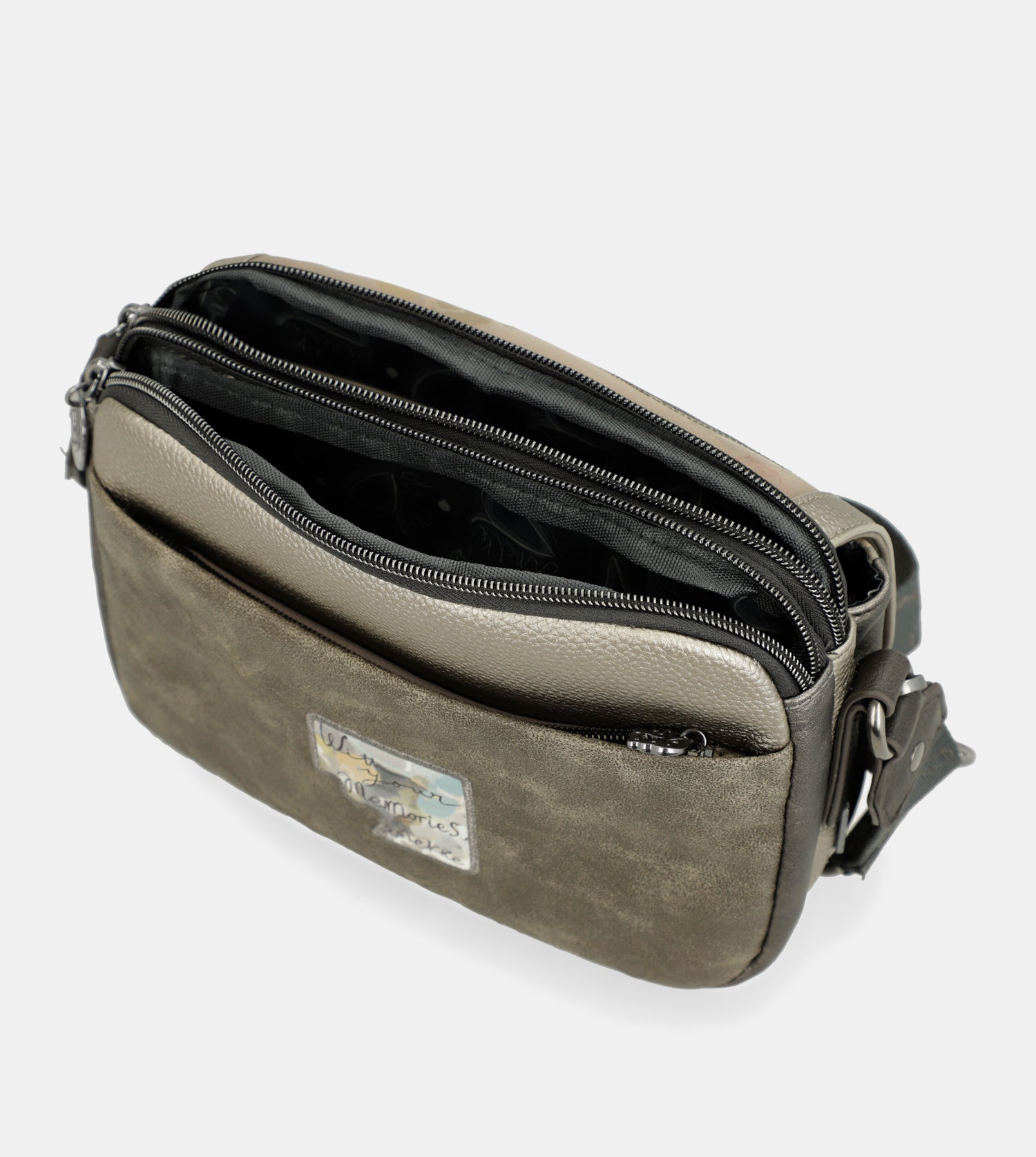 Sac bandoulière à rabat ovale Real