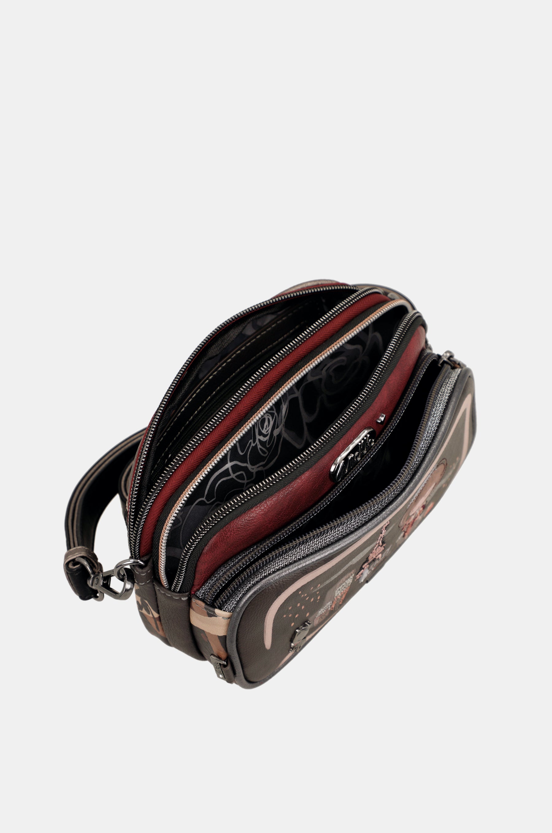 Sac bandoulière avec poche devant Mademoiselle