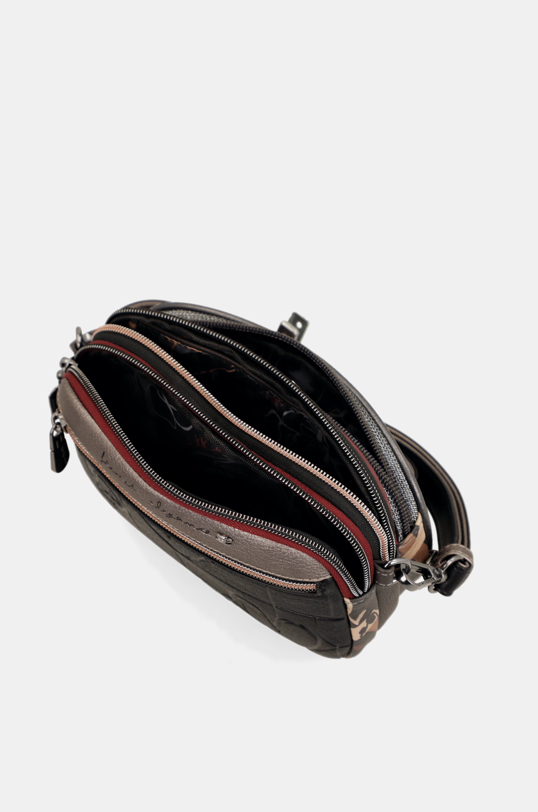 Sac bandoulière avec poche devant Mademoiselle
