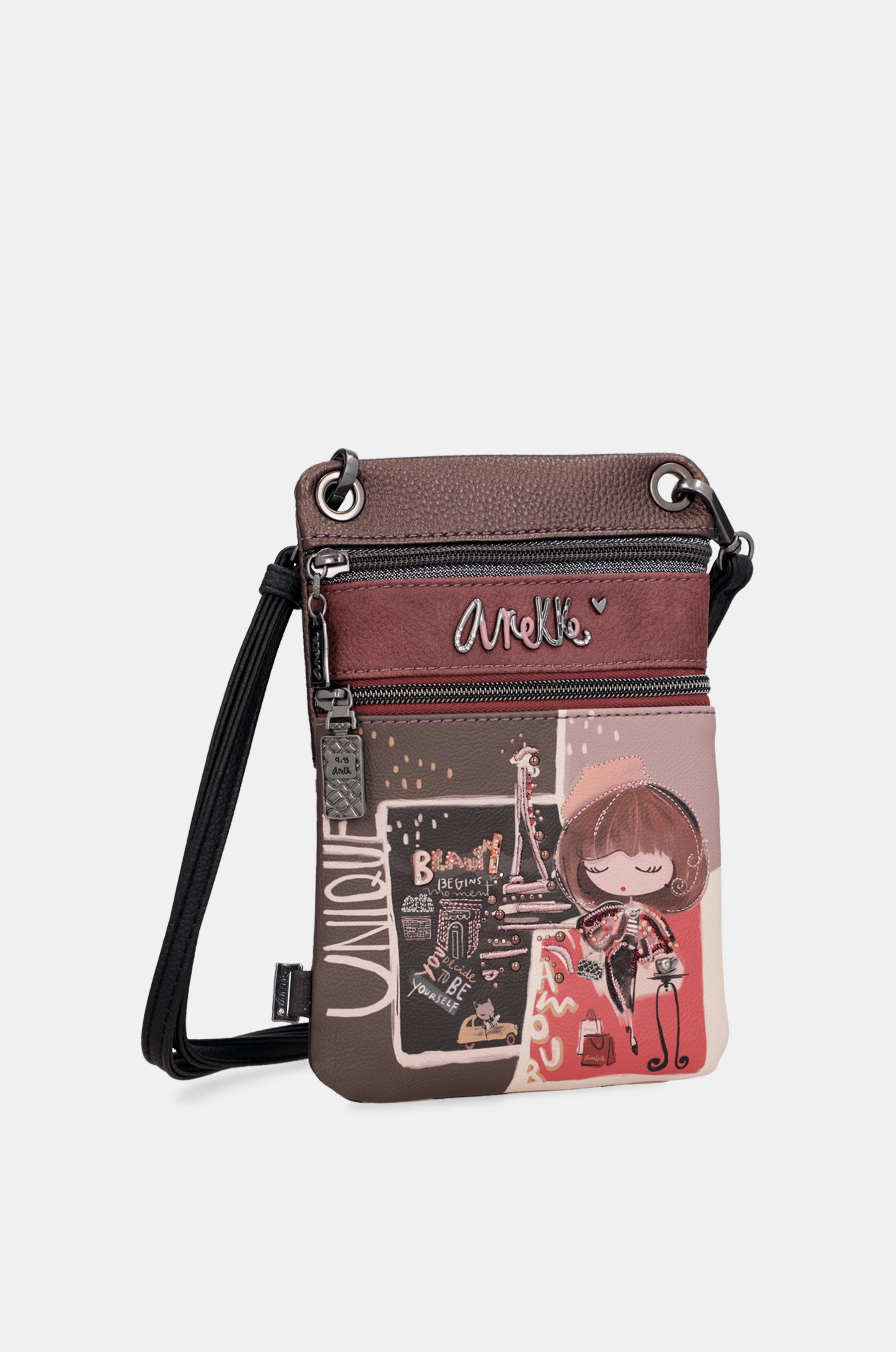 Sac bandoulière mini 2 compartiments Mademoiselle