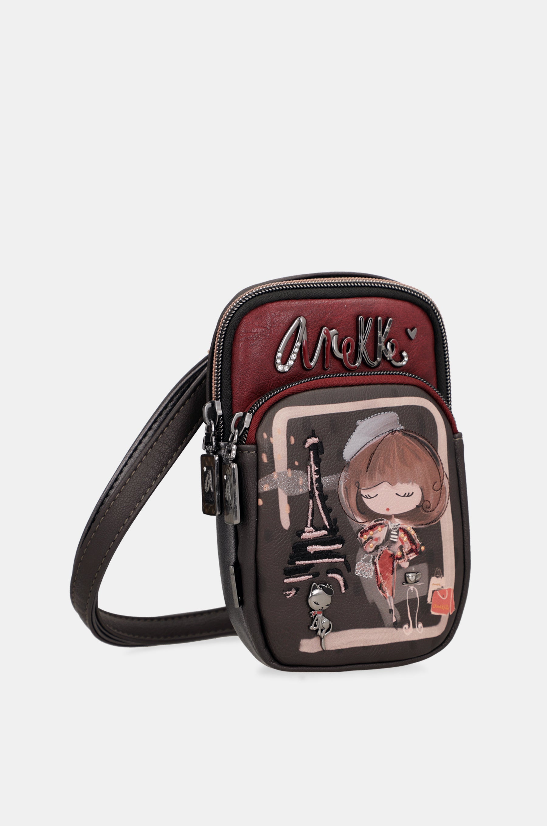 Sac bandoulière mini avec poche Mademoiselle
