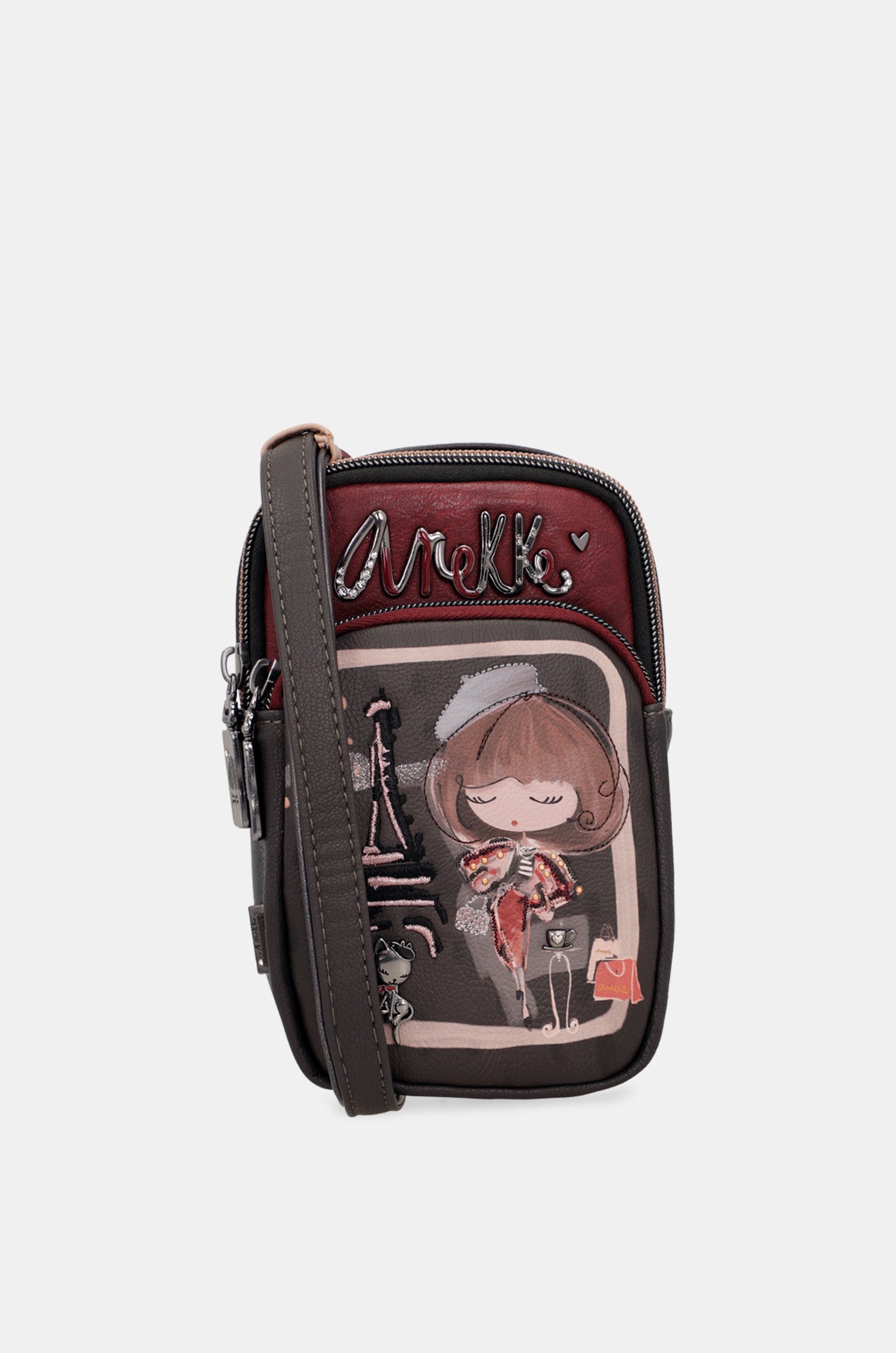 Sac bandoulière mini avec poche Mademoiselle