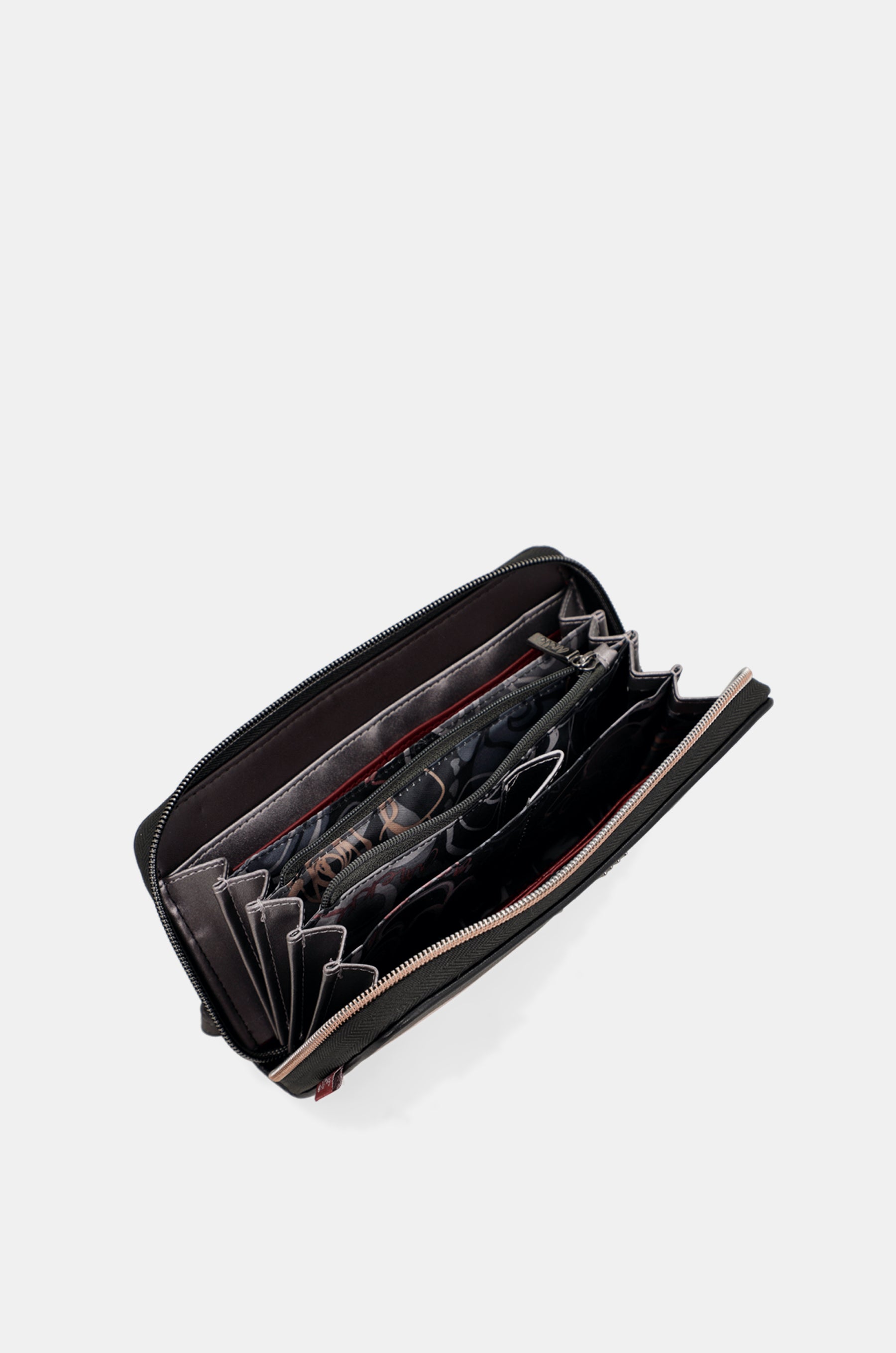 Portefeuille à motifs RFID grand Mademoiselle