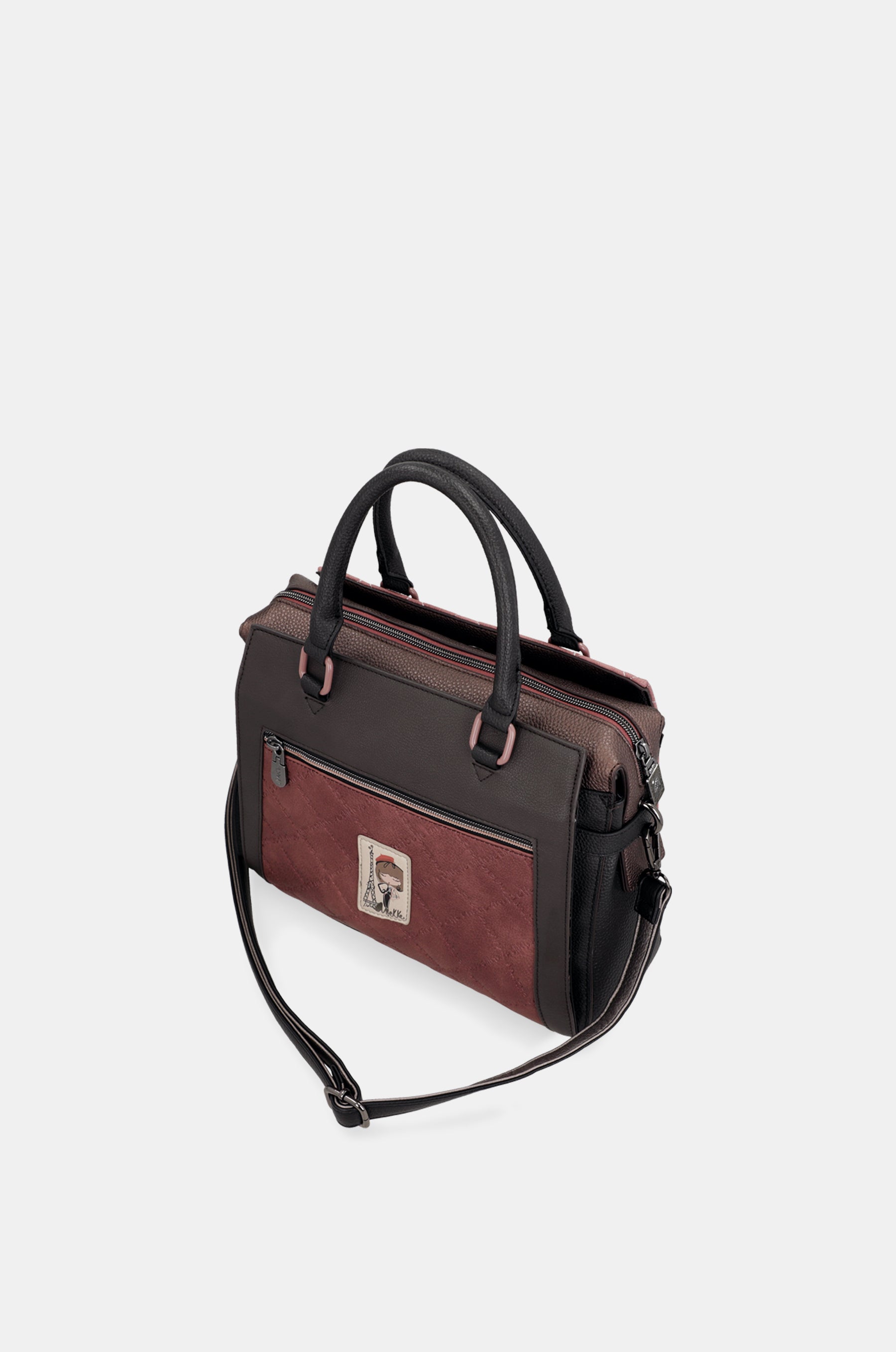 Sac à main avec anse et bandoulière Parisian