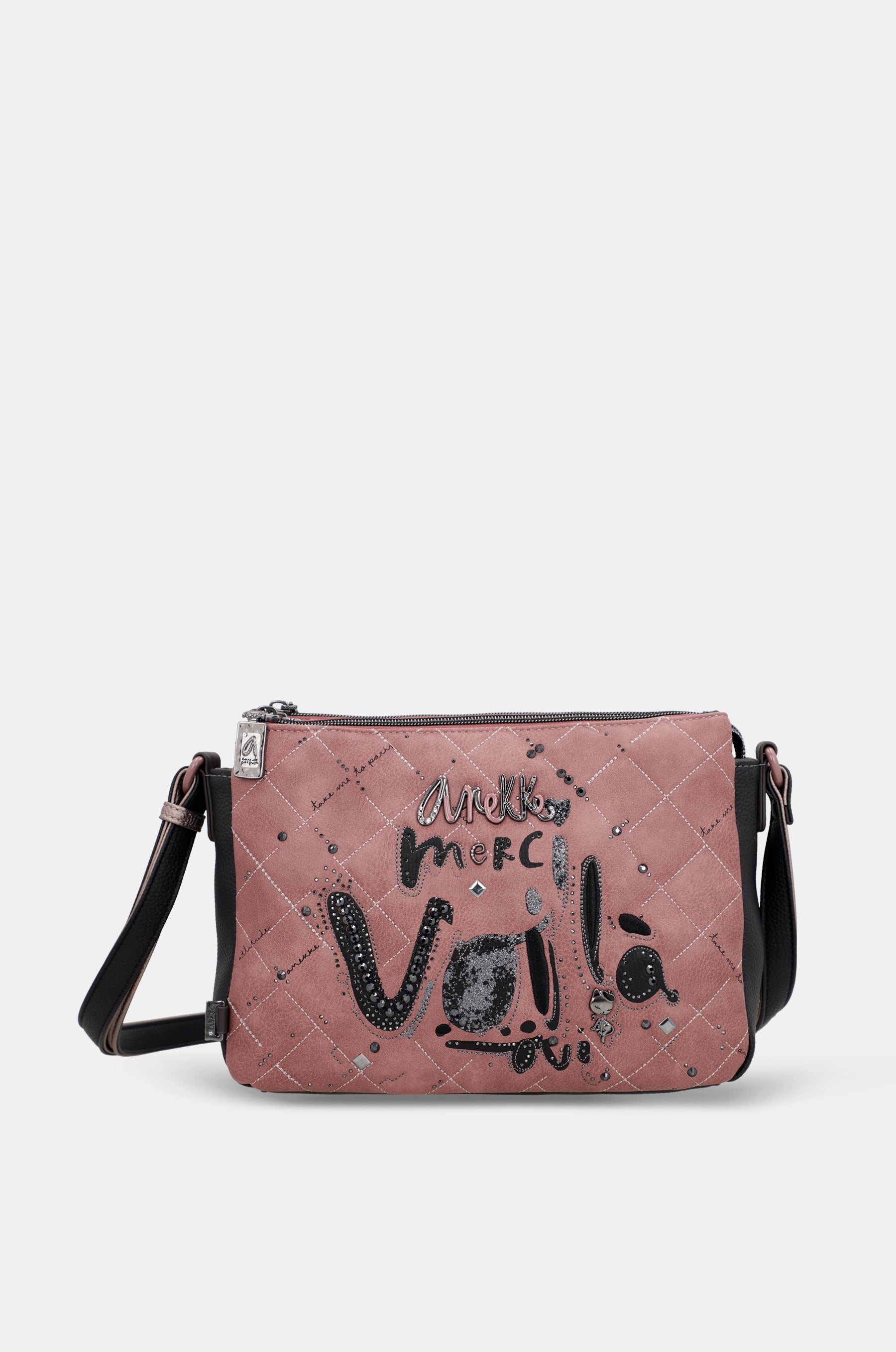 Sac bandoulière à motifs 3 compartiments Parisian