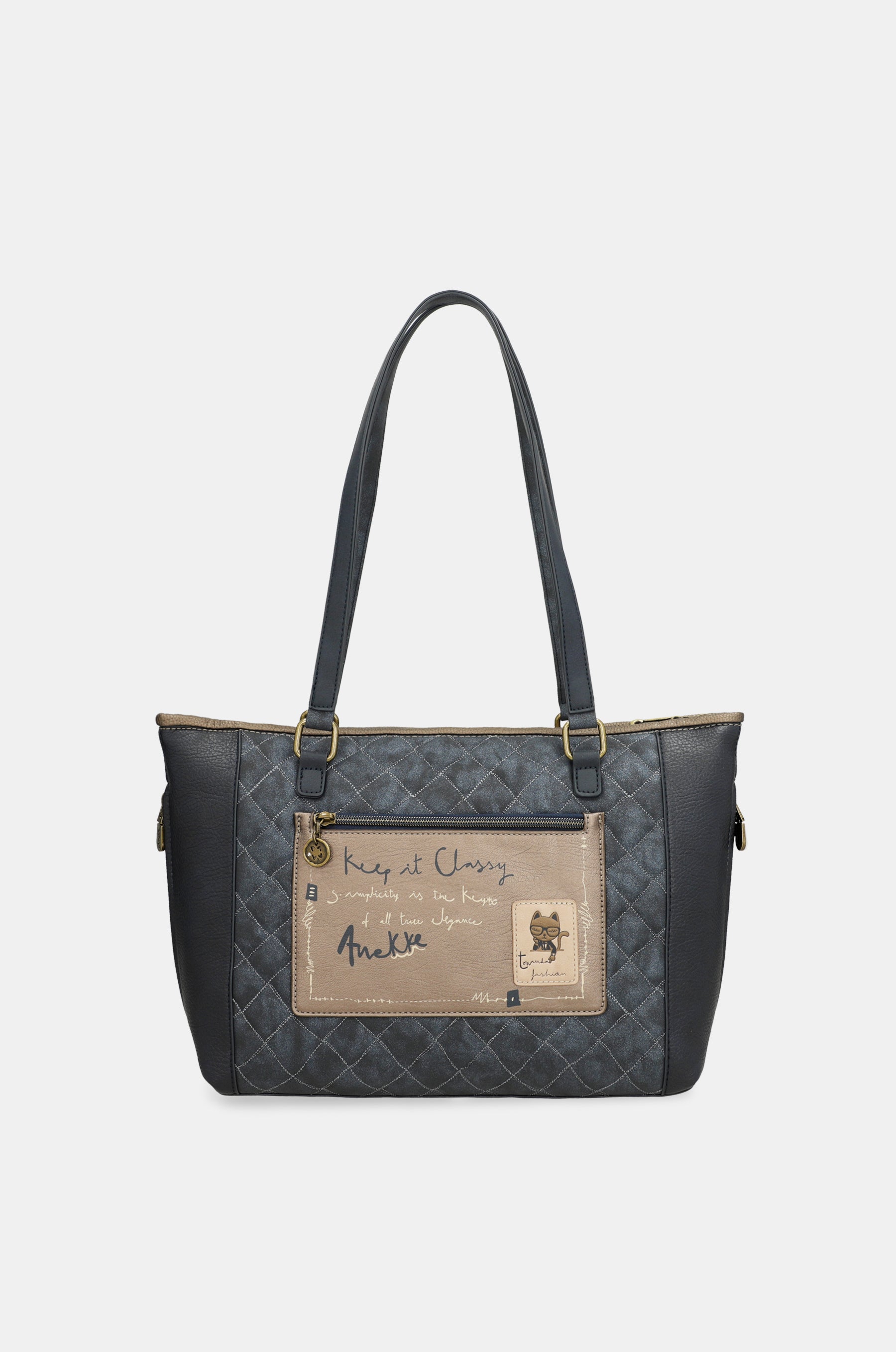 Sac shopper avec bandoulière Studio