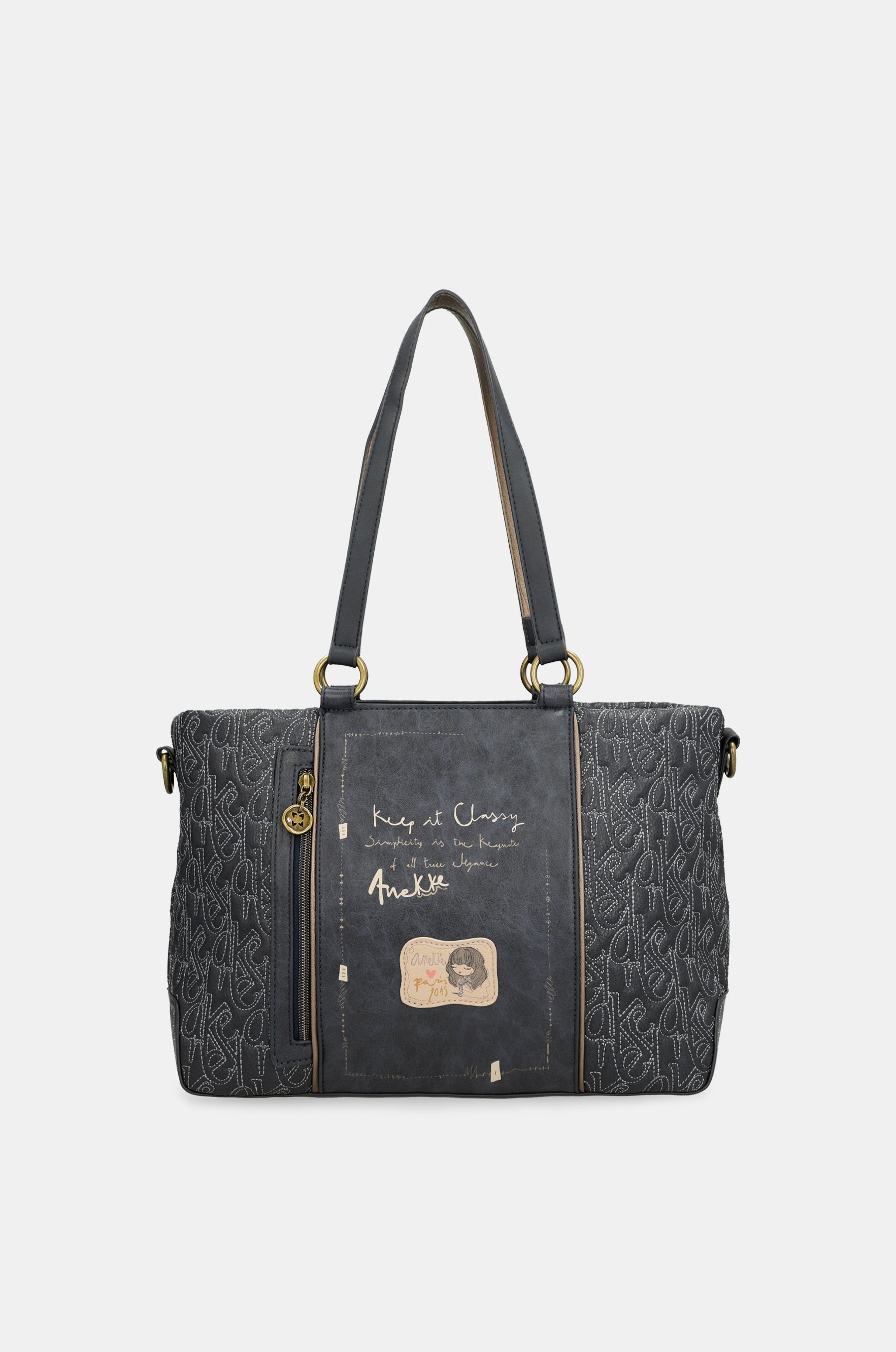 Sac à main avec anse et bandoulière Parisian