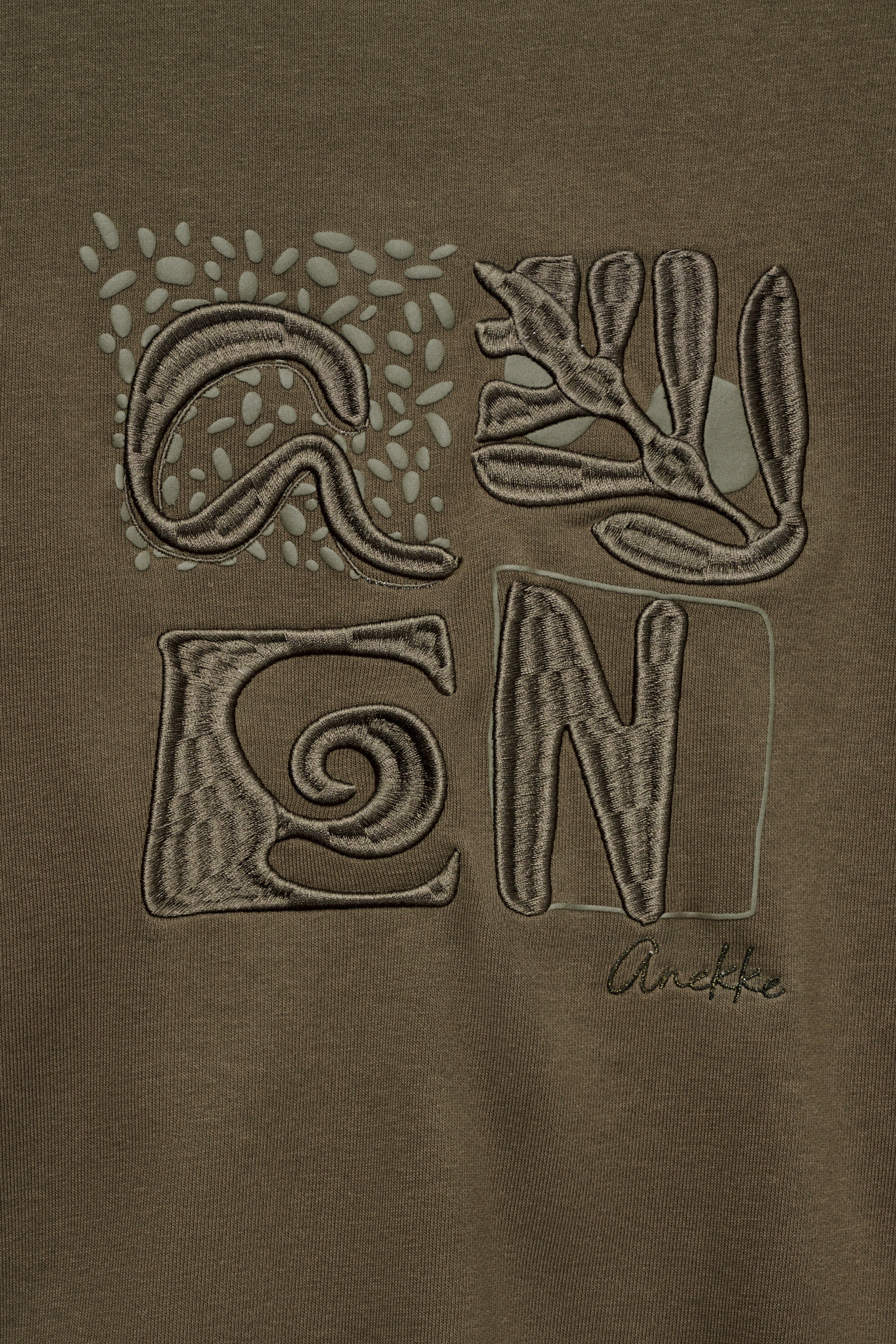 Sweat à manches longues vert militaire