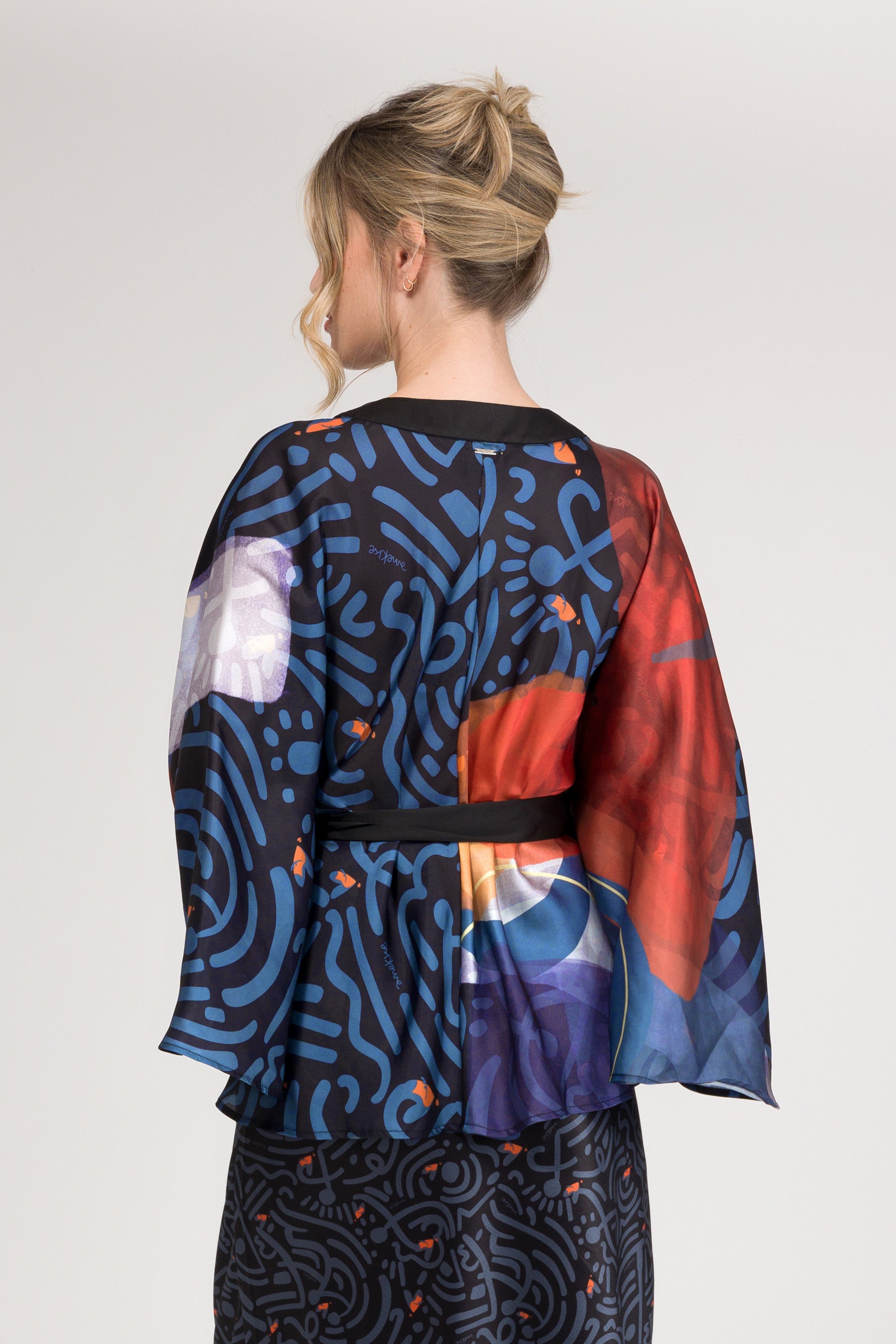 Kimono imprimé fluide
