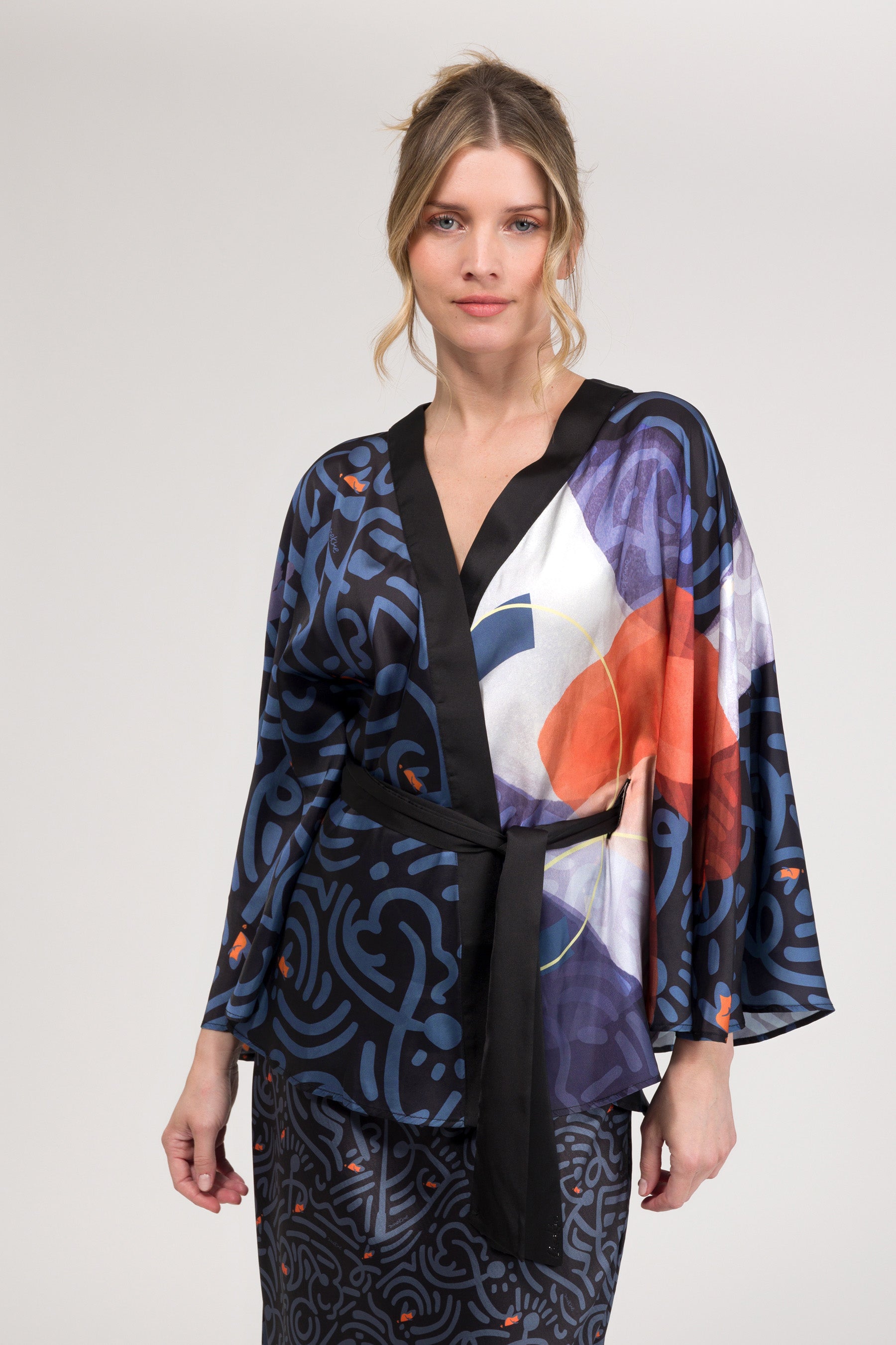 Kimono imprimé fluide