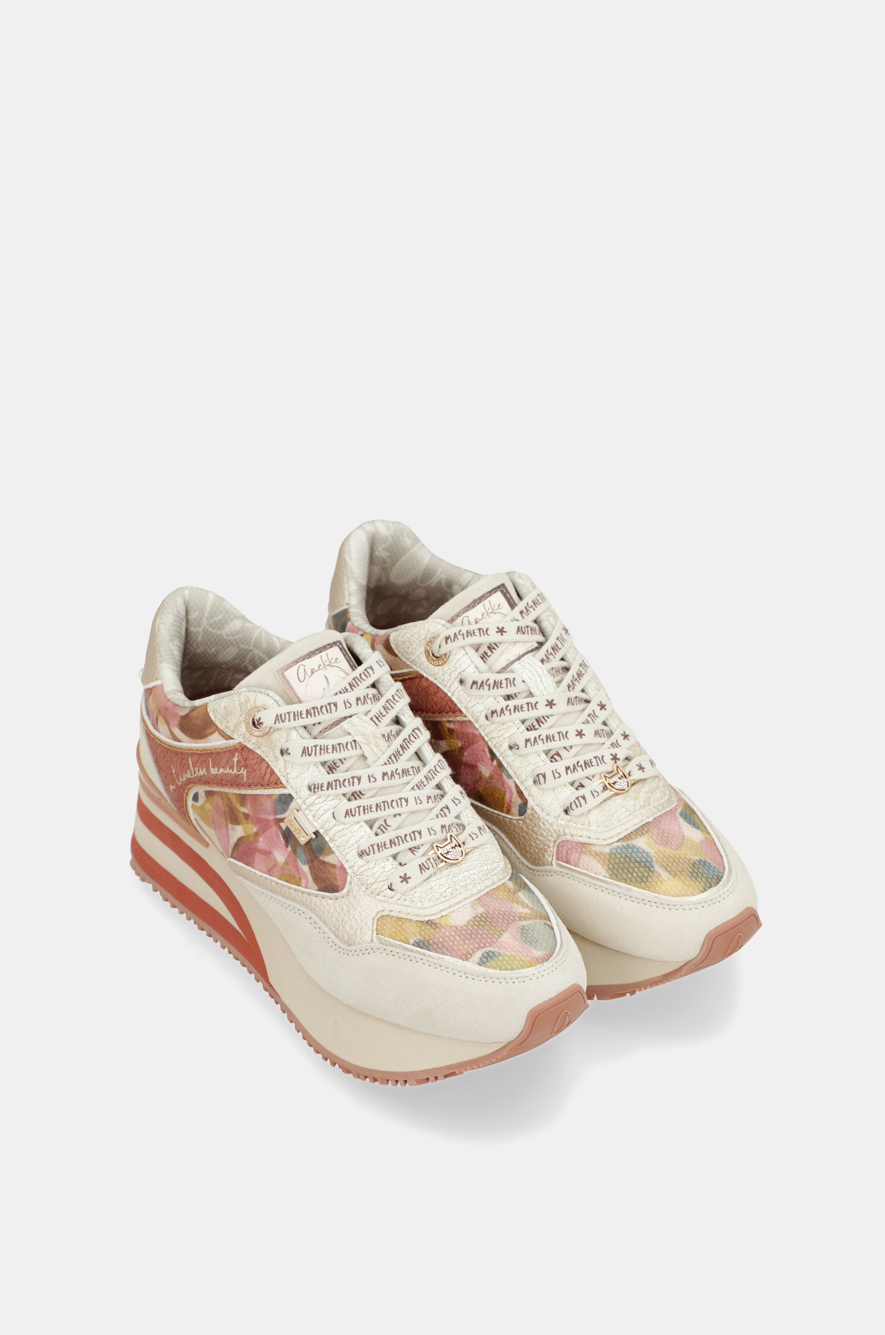 Sneakers roses et beige Bloom