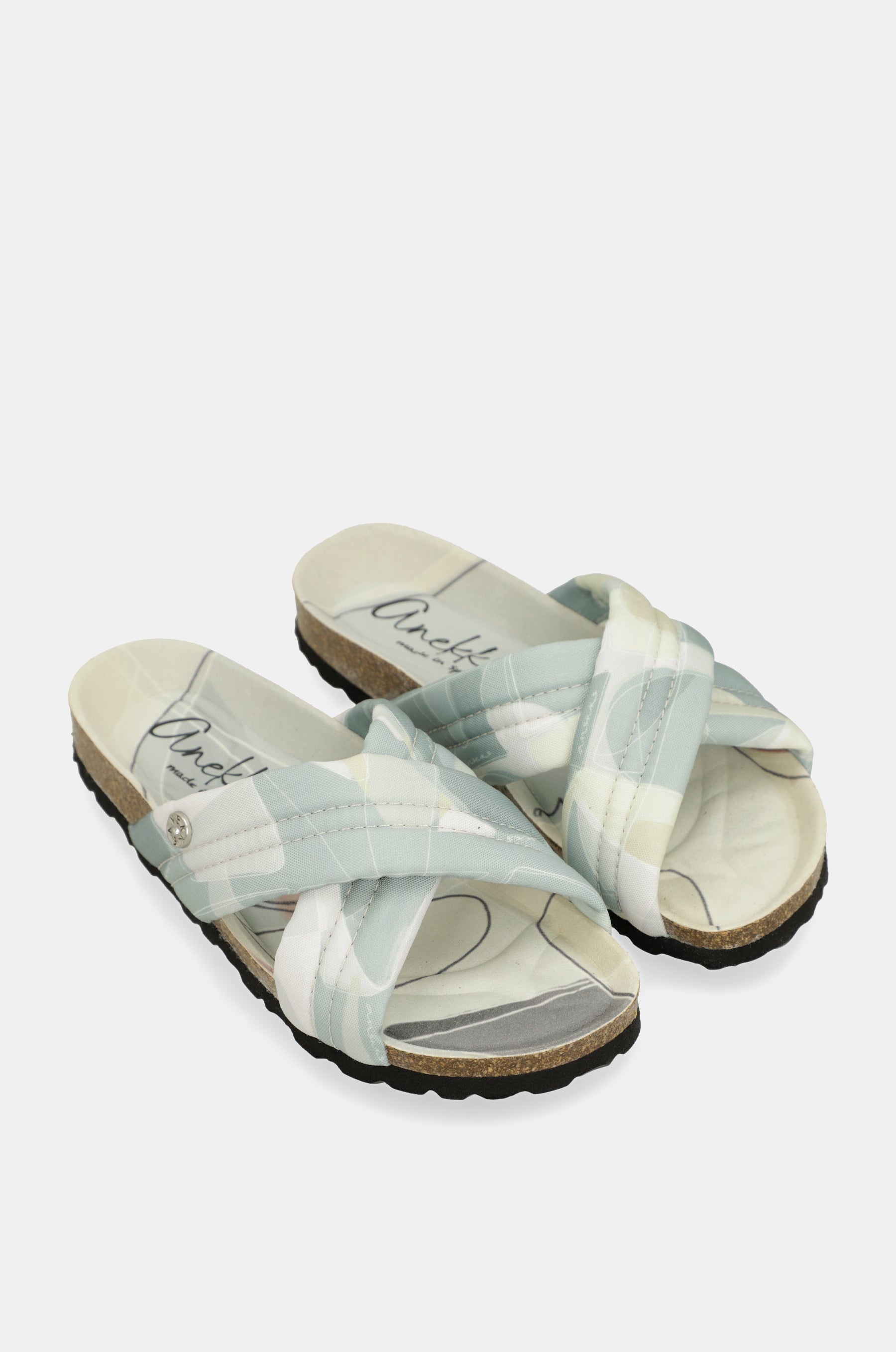 Sandales croisées bleues