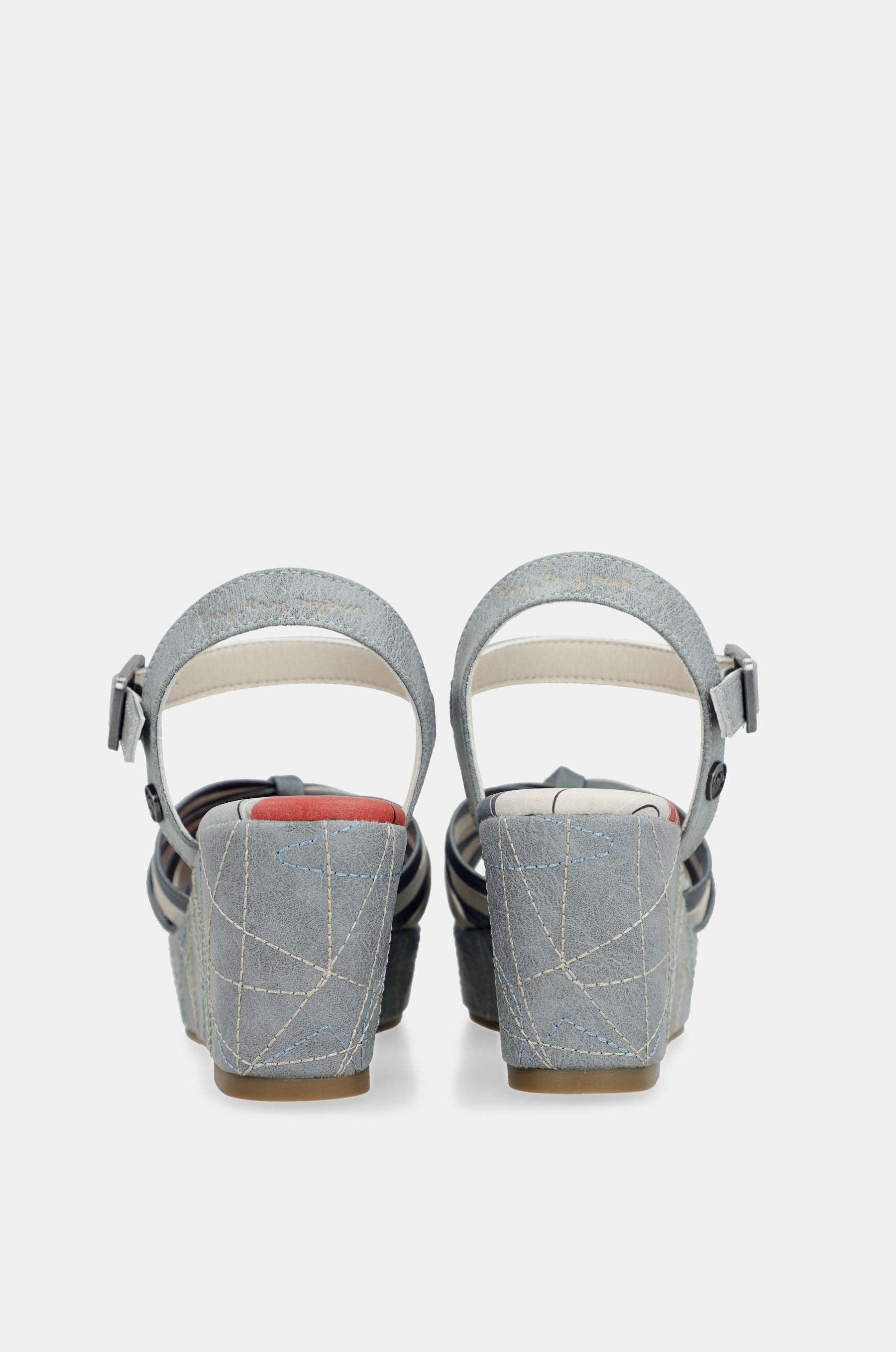 Sandales croisées bleues Auralis