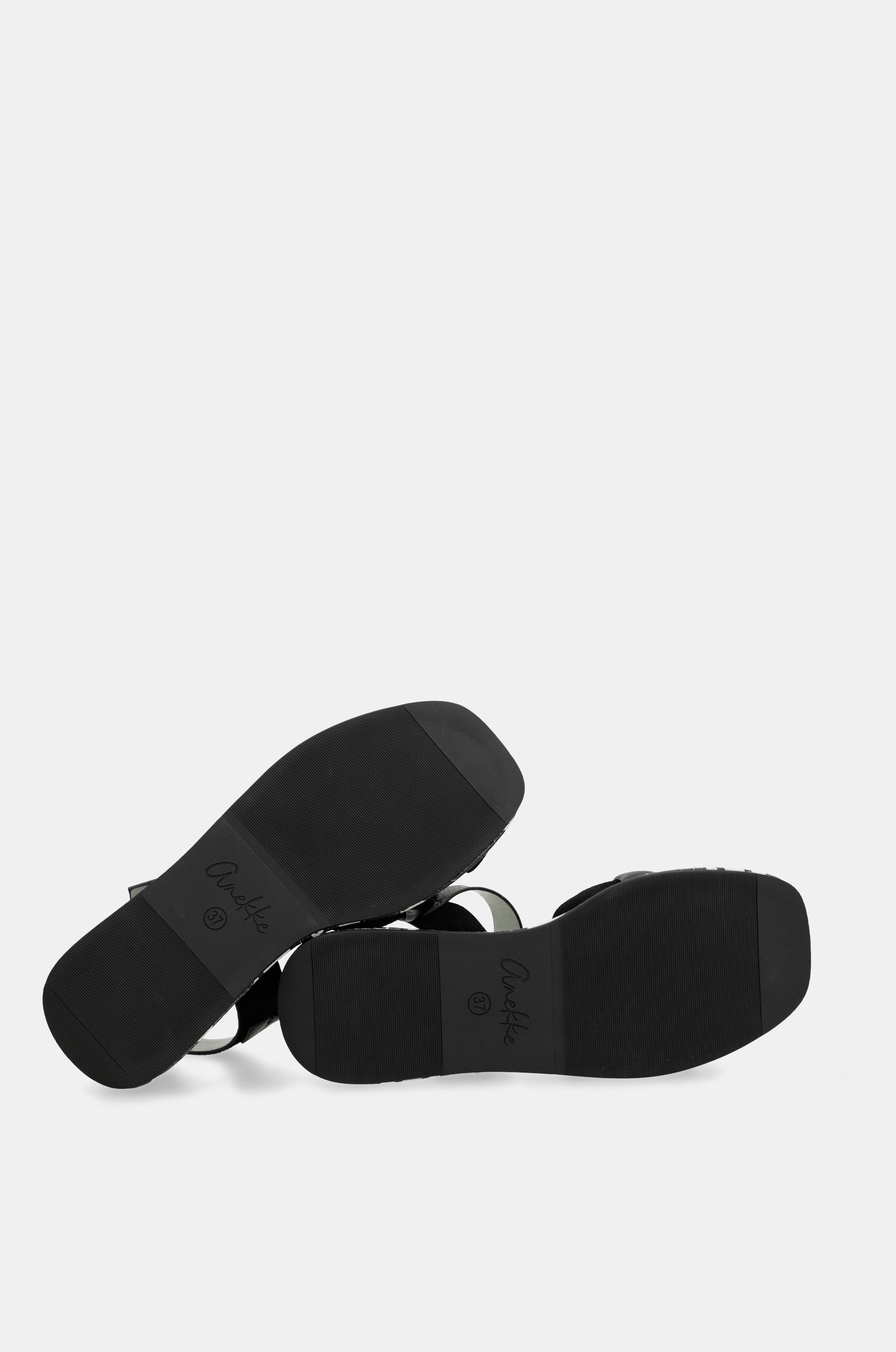 Sandales à plateforme noires et blanches