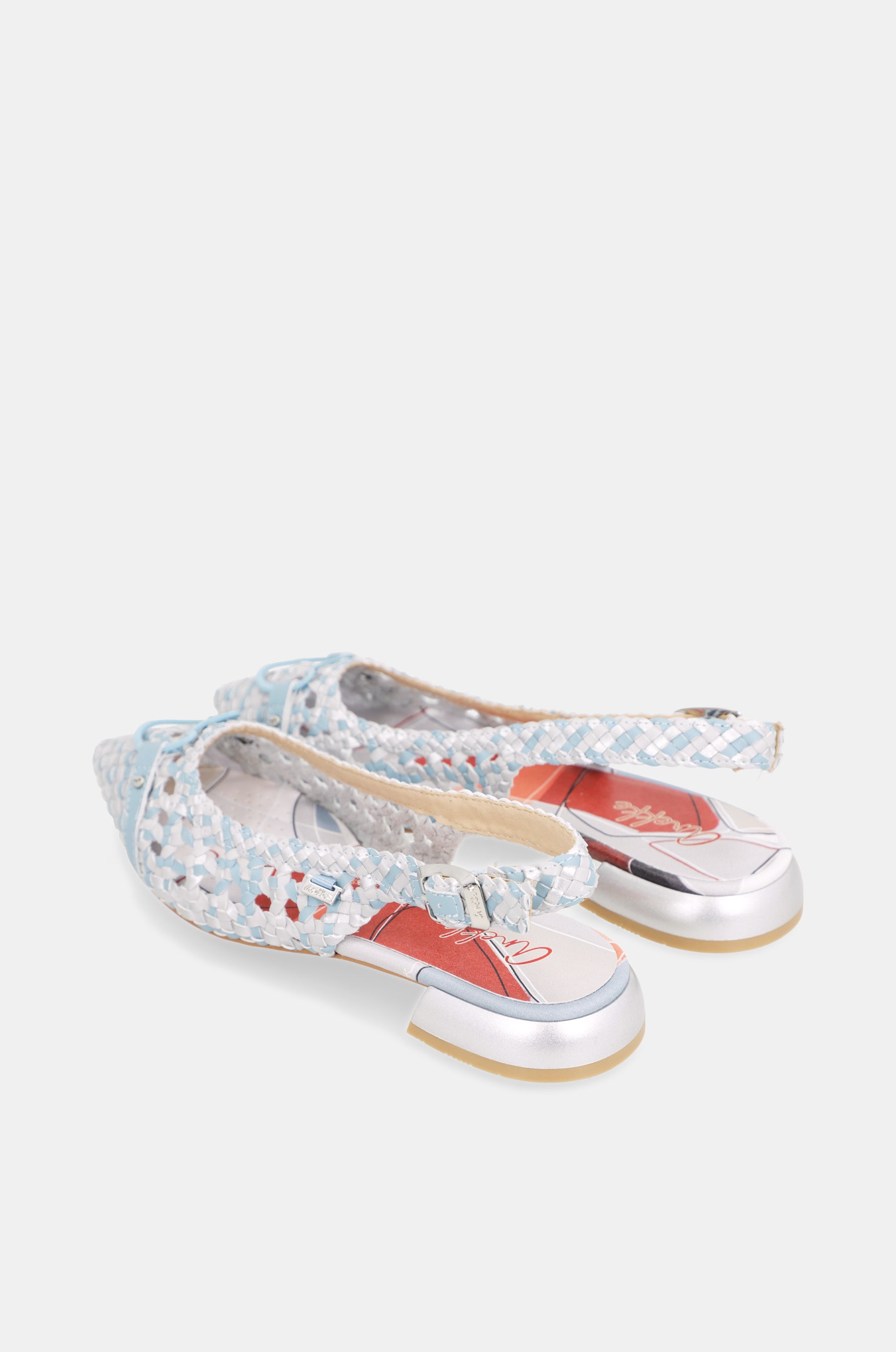 Ballerines slingback bleues