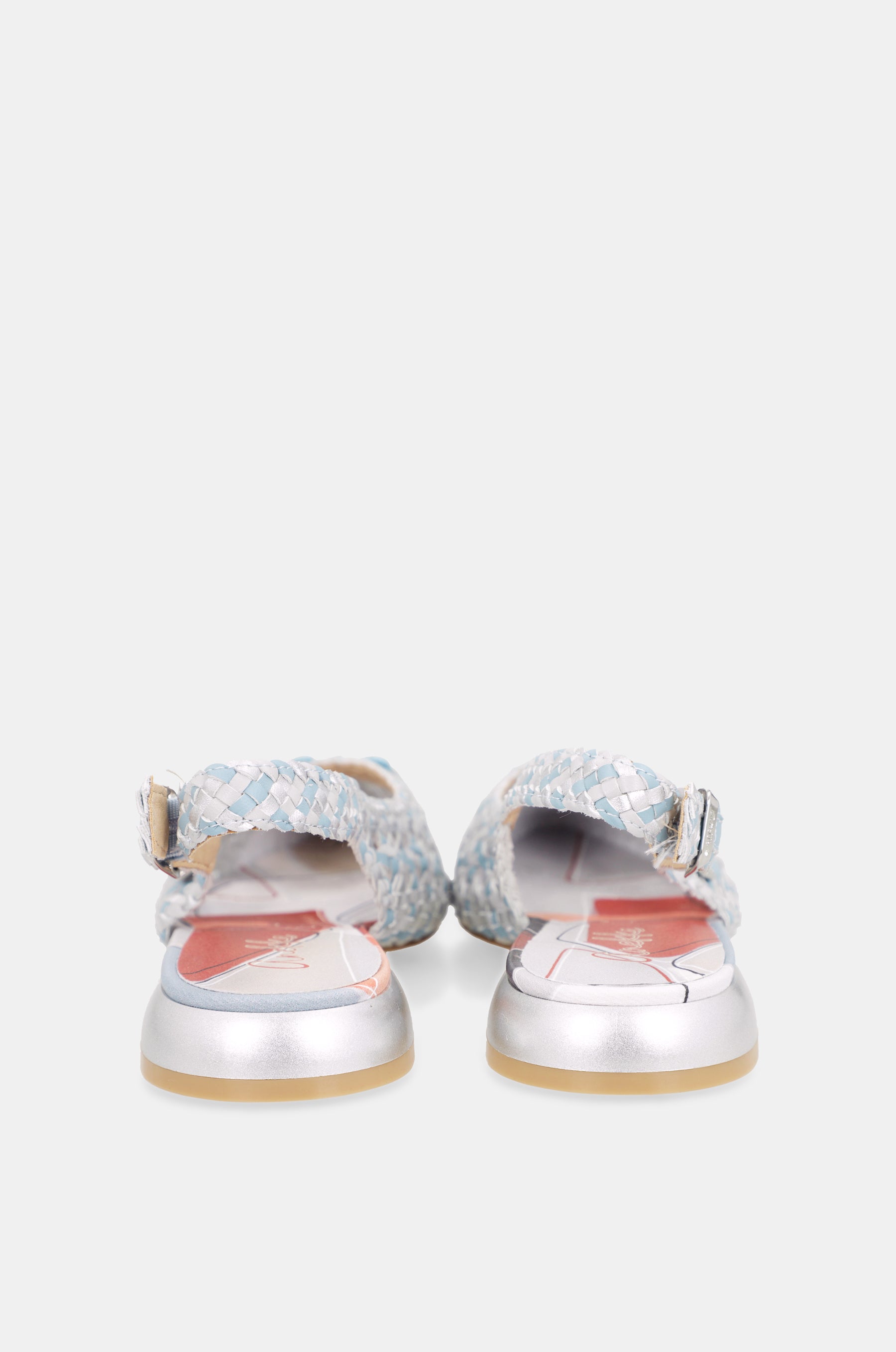 Ballerines slingback bleues
