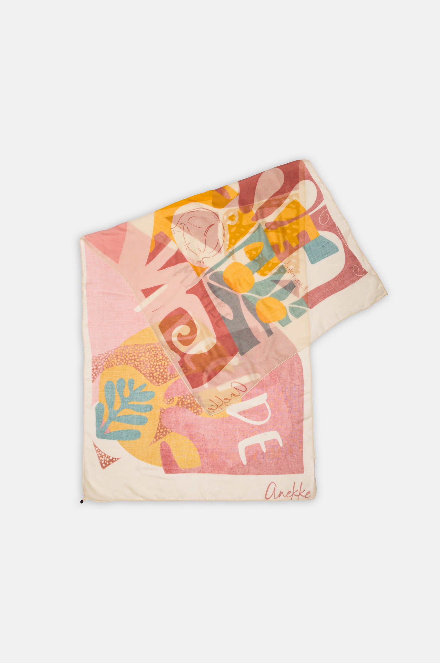 Foulard rose Muse