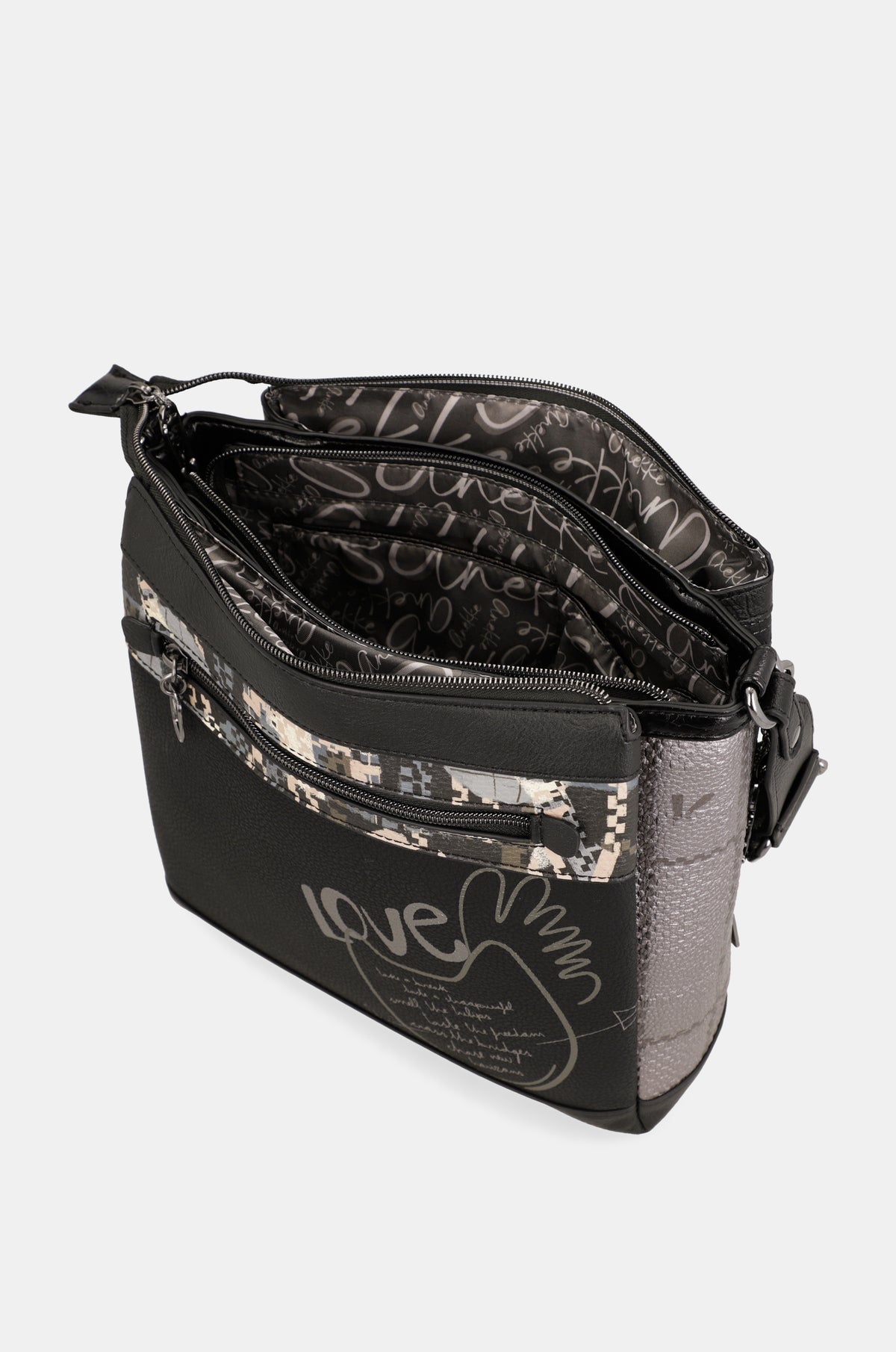 Sac à bandoulière 3 compartiments Iron
