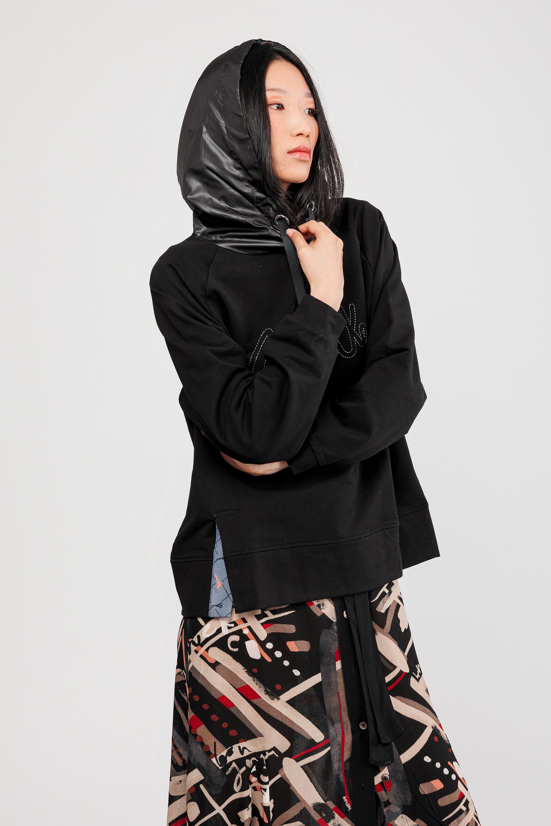 Sweat à capuche noir
