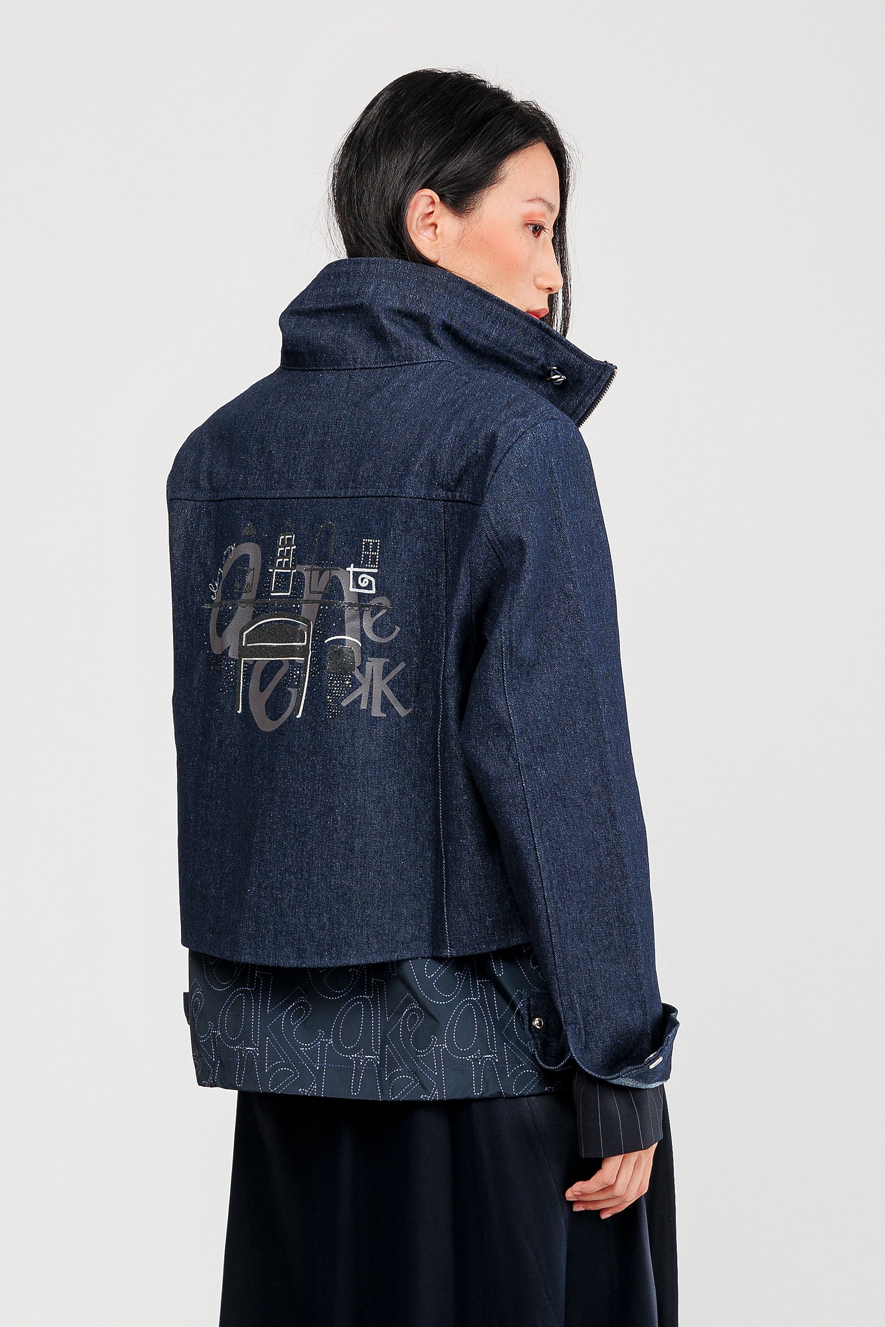 Veste bleu denim