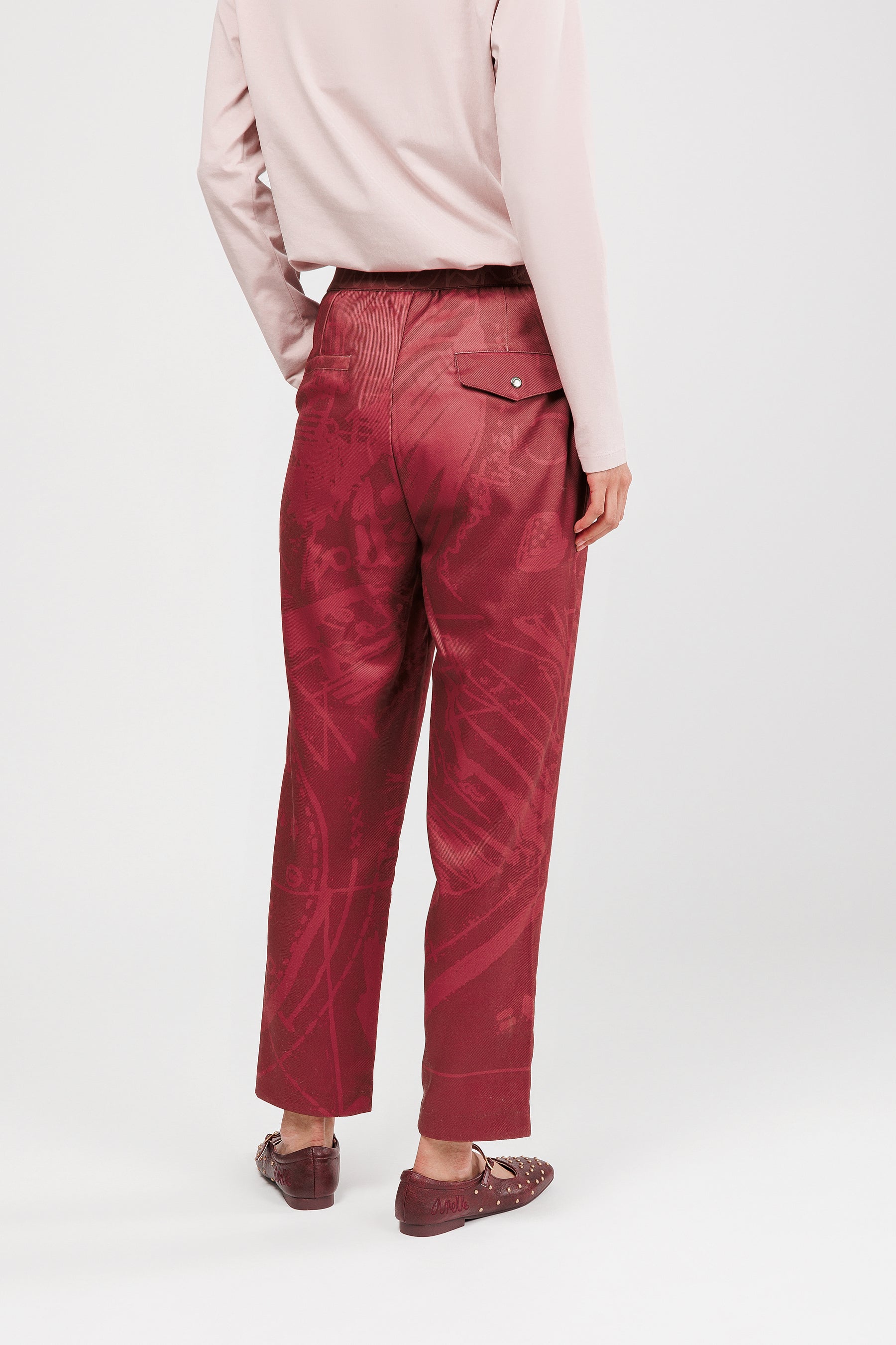 Pantalon bordeaux