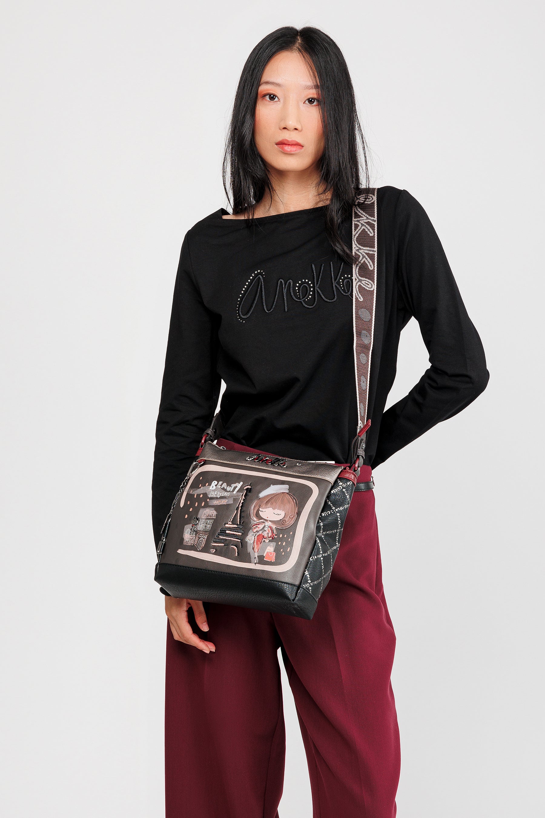 Sac bandoulière 3 compartiments Mademoiselle