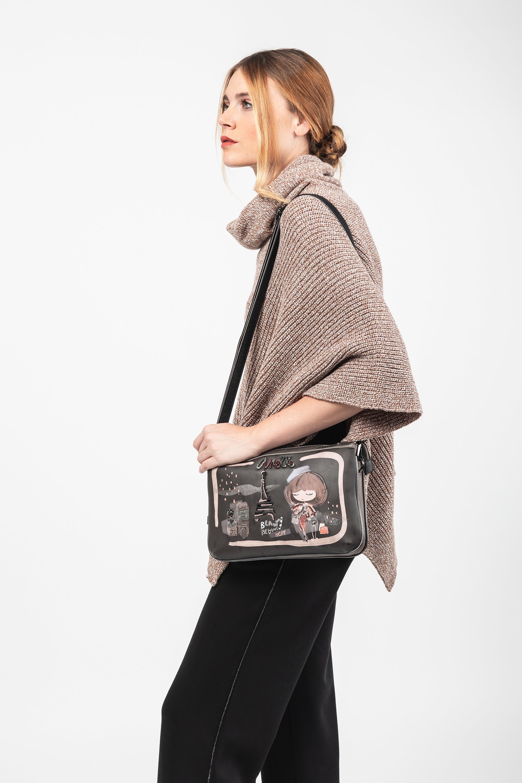 Sac bandoulière avec anse petit Mademoiselle