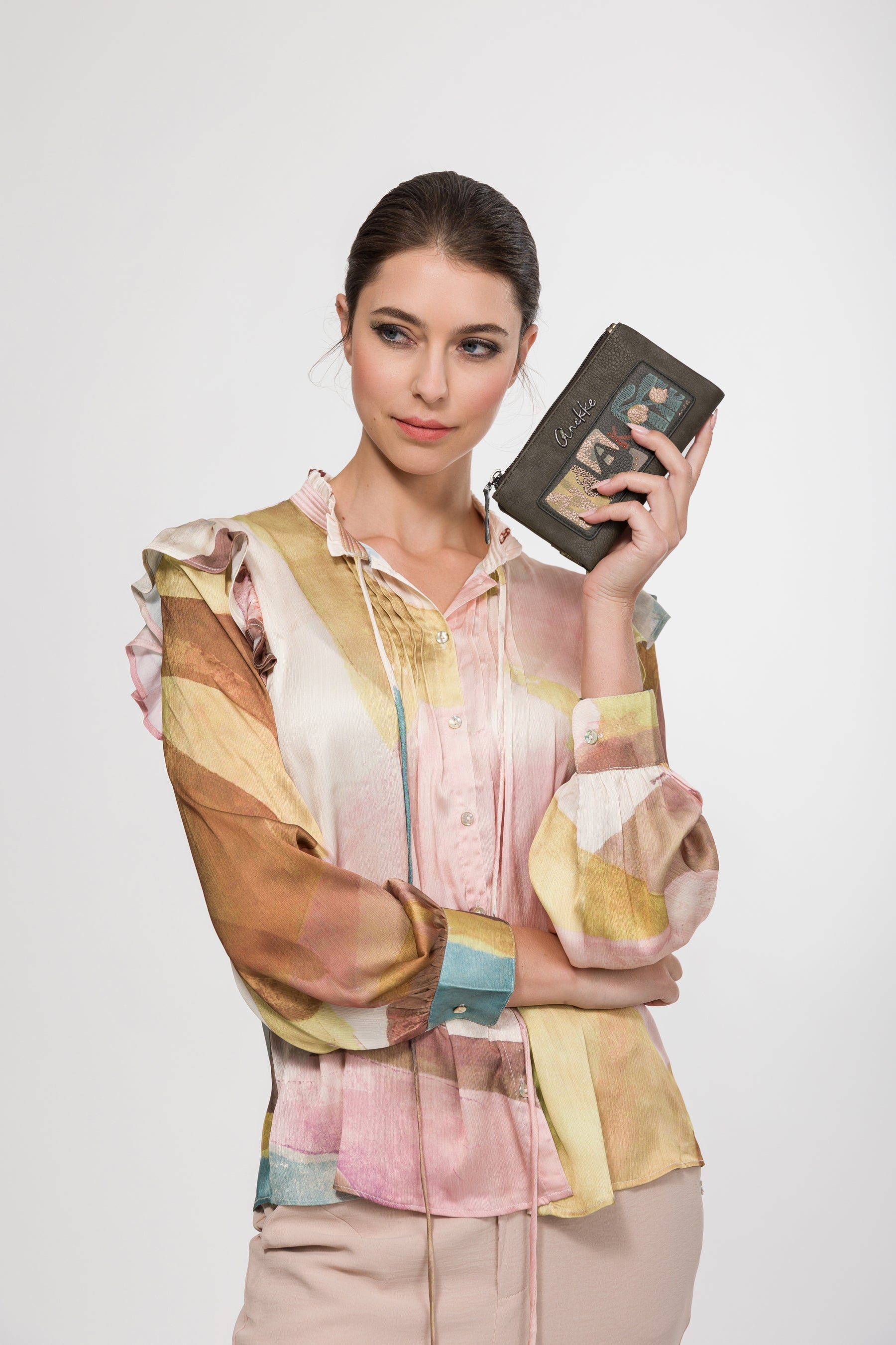 Portefeuille souple RFID Amphora