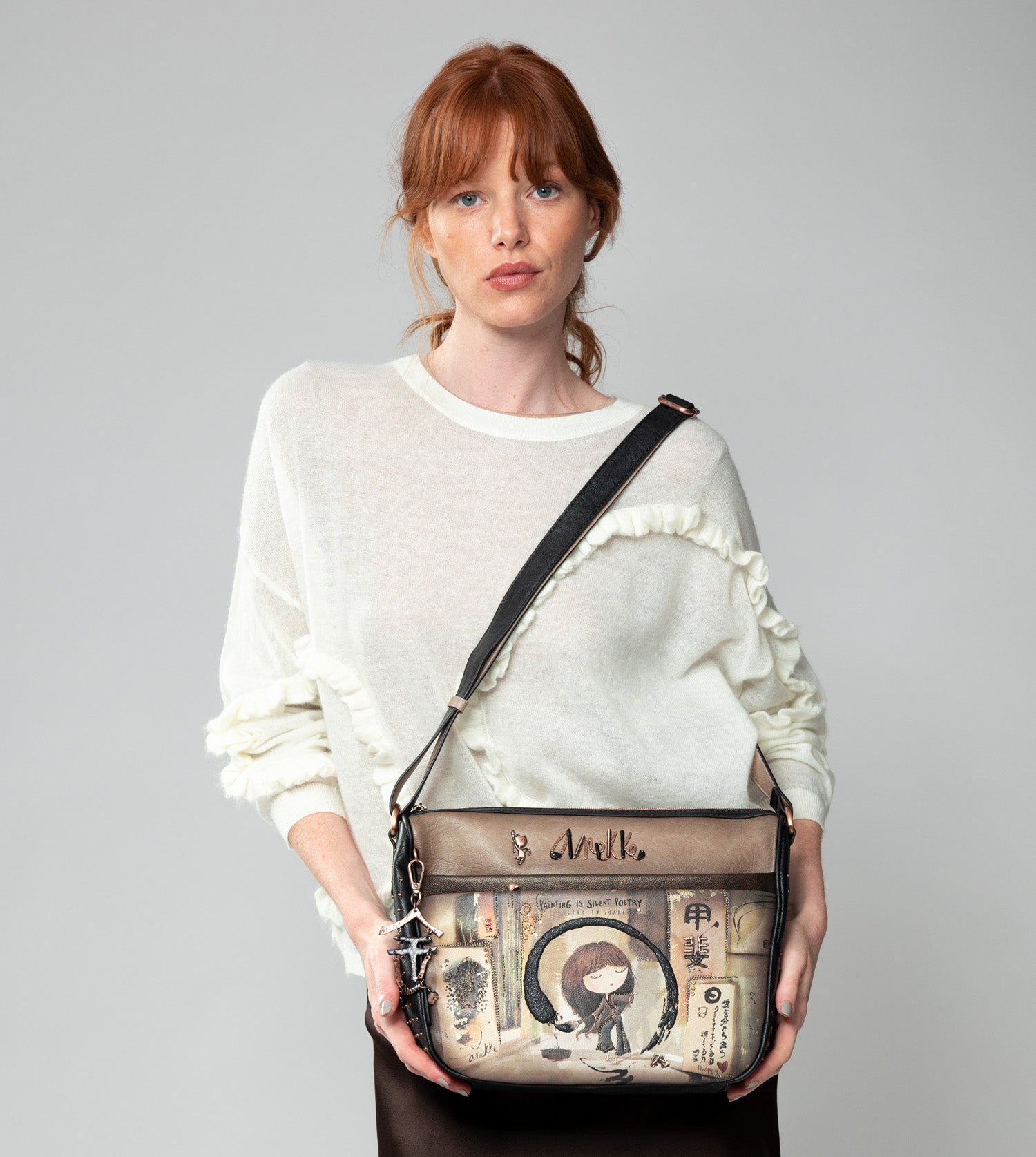 Shōen grand sac à bandoulière avec des poches