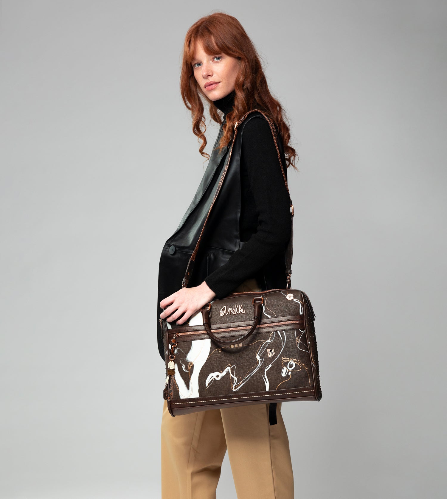 Nature de mallette brune Shodō