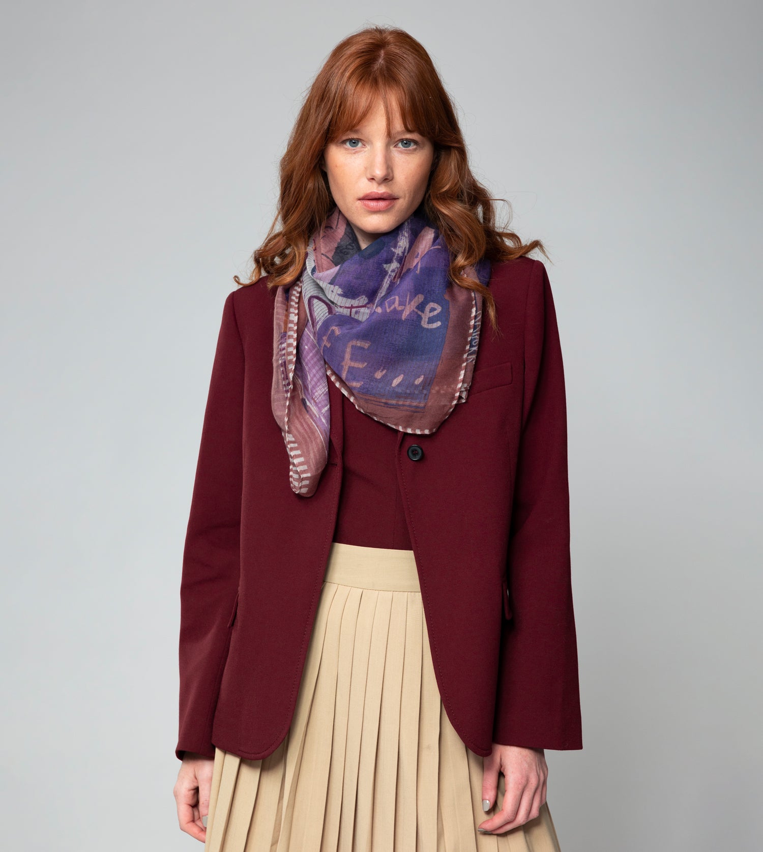 Echarpe violette Kyomu