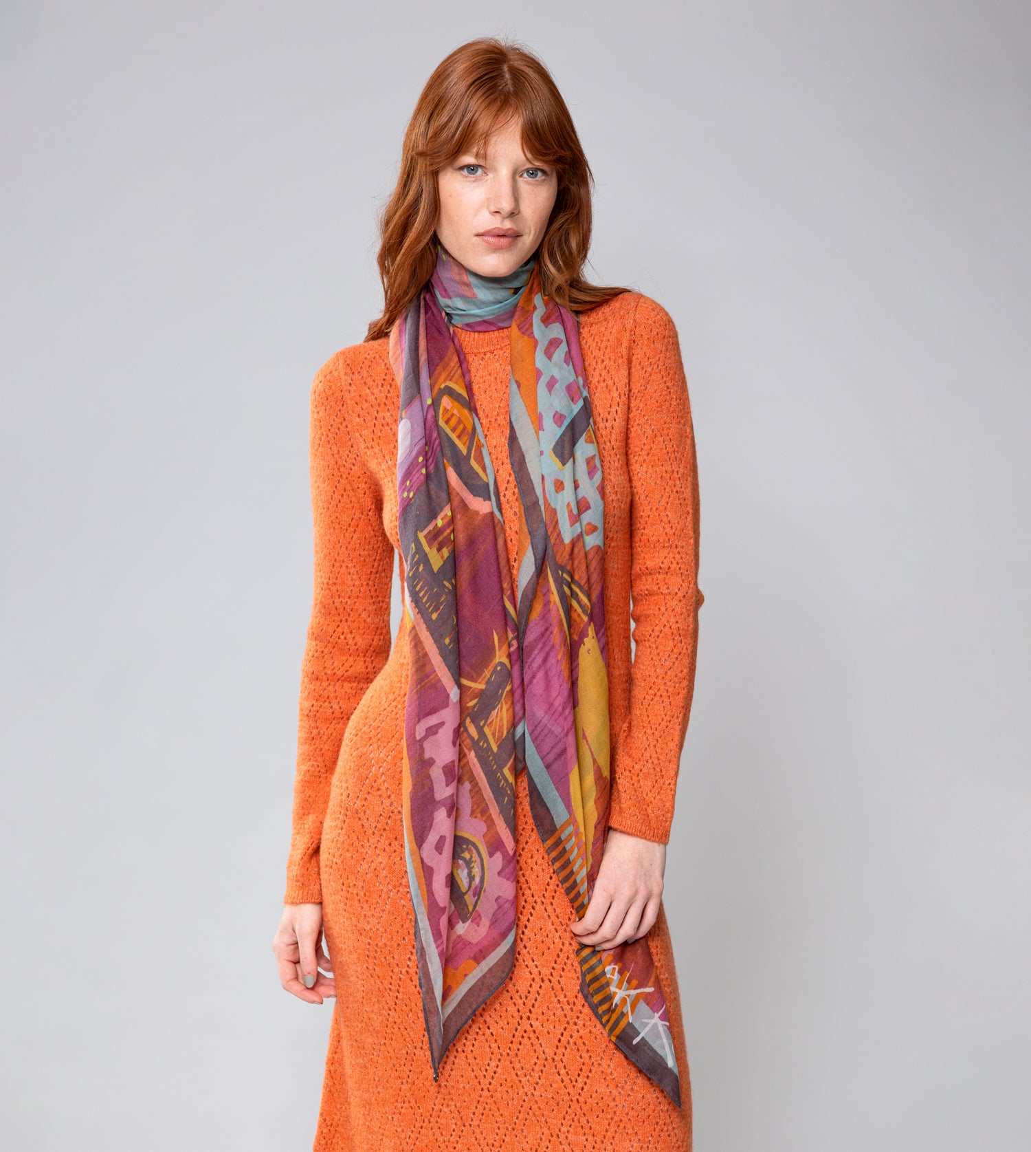 Écharpe violet Contemporary
