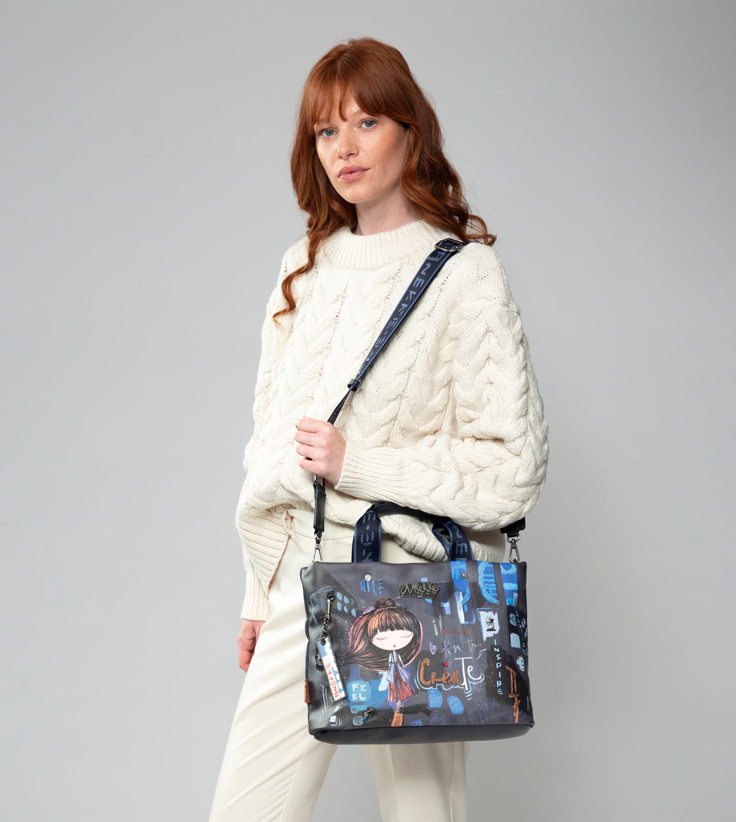 Sac à bandoulière contemporain 2 manches